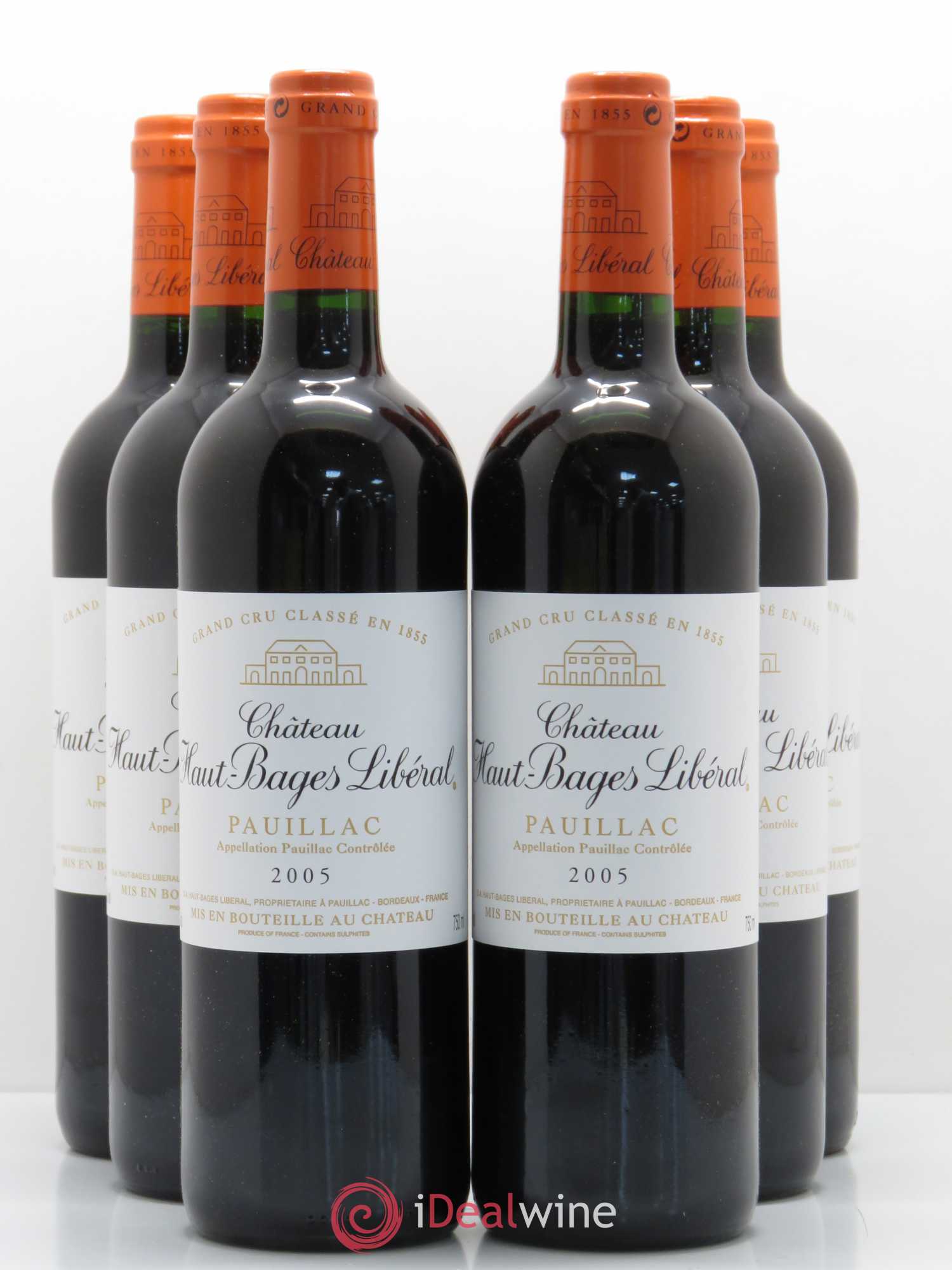 Château Haut Bages Libéral 5ème Grand Cru Classé 2005 - Lot de 6 bouteilles - 0