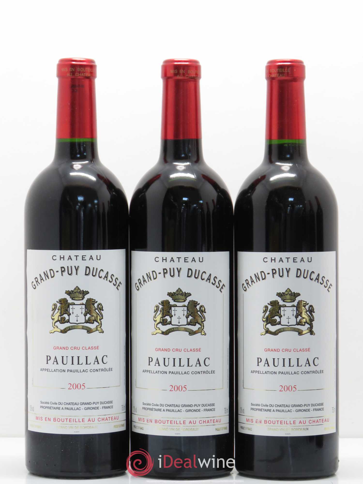 Château Grand Puy Ducasse 5ème Grand Cru Classé 2005 - Lot de 6 bouteilles - 1