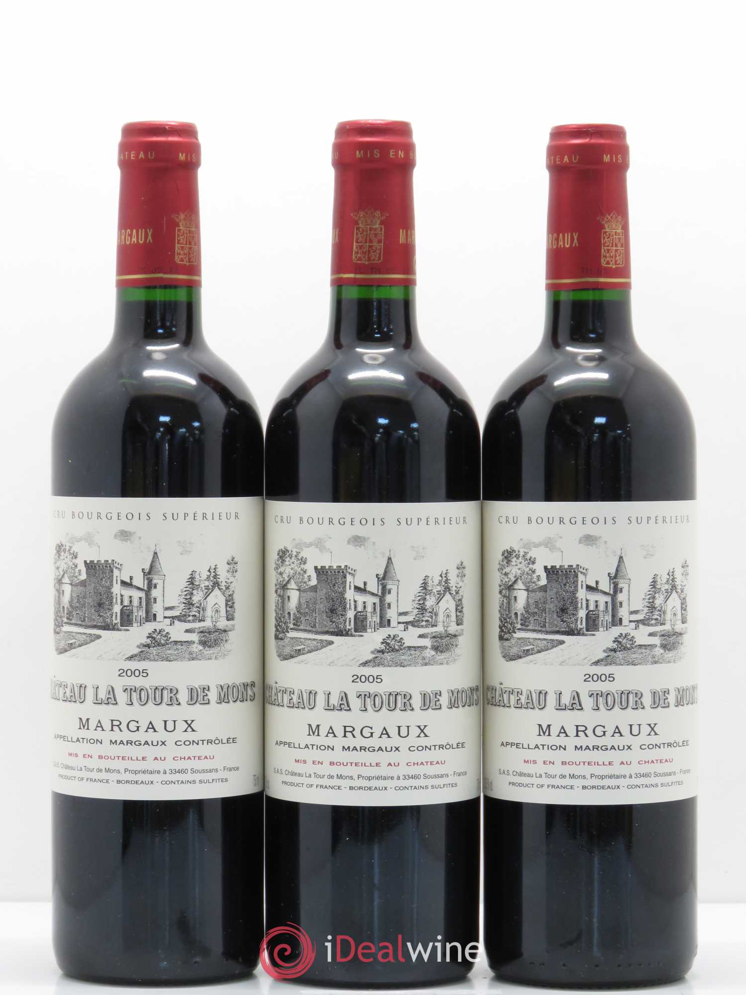 Château la Tour de Mons Cru Bourgeois 2005 - Lot de 6 bouteilles - 2