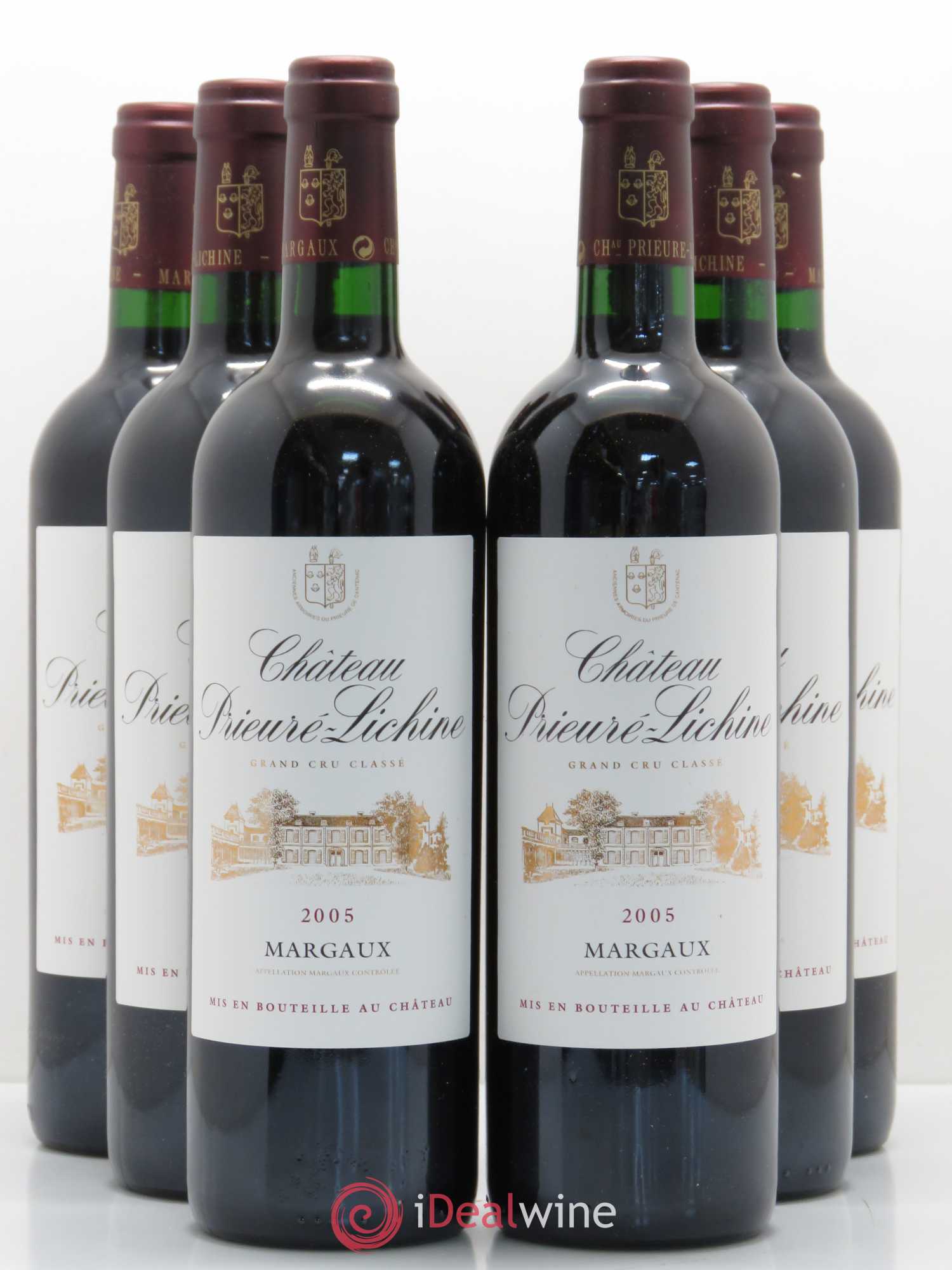 Château Prieuré Lichine 4ème Grand Cru Classé 2005 - Lot de 6 bouteilles - 0
