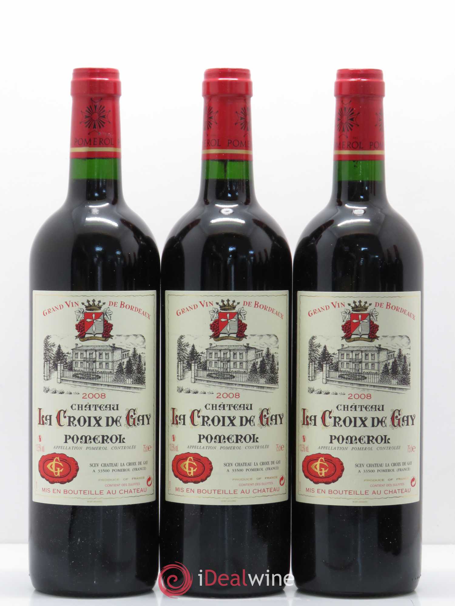 Château la Croix de Gay 2008 - Lot de 6 bouteilles - 1