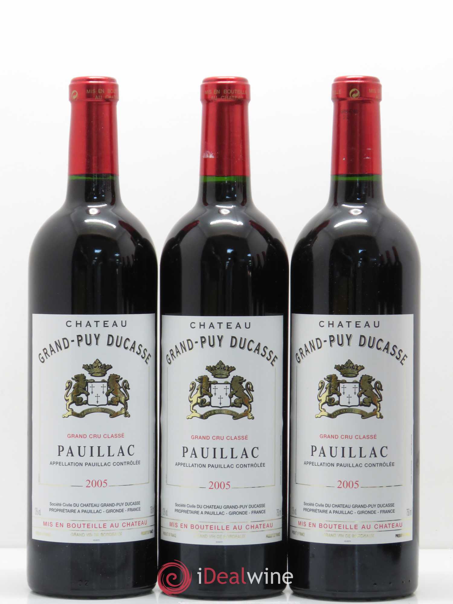 Château Grand Puy Ducasse 5ème Grand Cru Classé 2005 - Lot de 6 bouteilles - 1