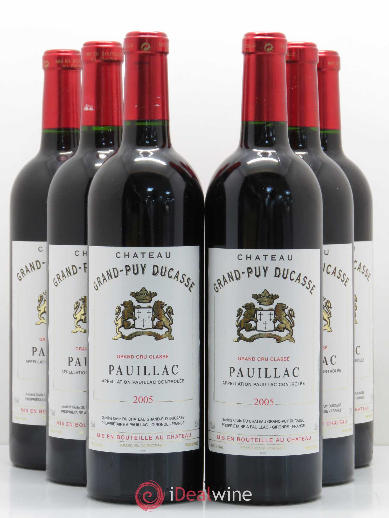 Château Grand Puy Ducasse 5ème Grand Cru Classé 2005 - Lot de 6 bouteilles - 0