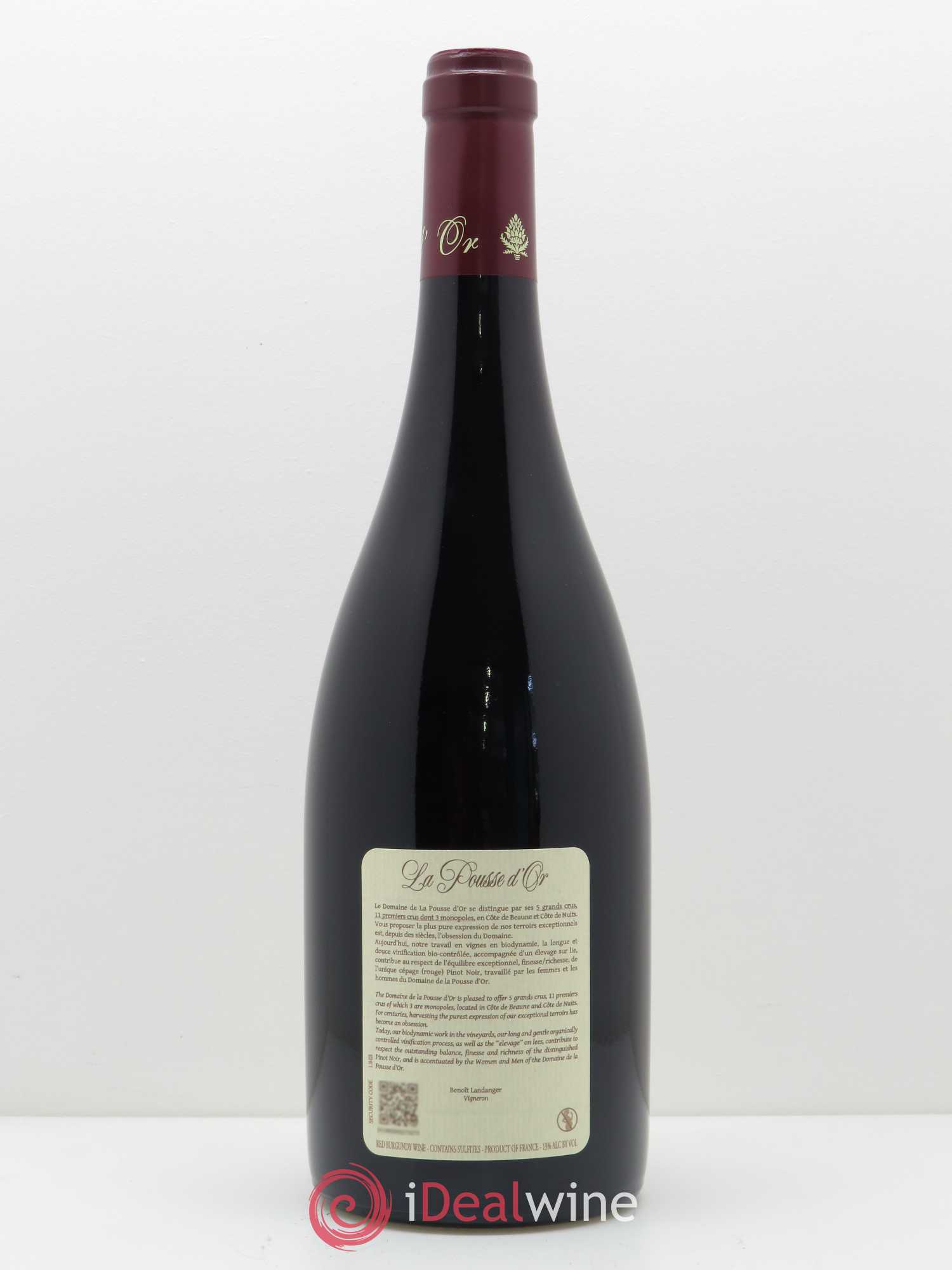 Volnay 1er Cru Clos d'Audignac La Pousse d'Or (Domaine de) 2017 - Lot de 1 bouteille - 1