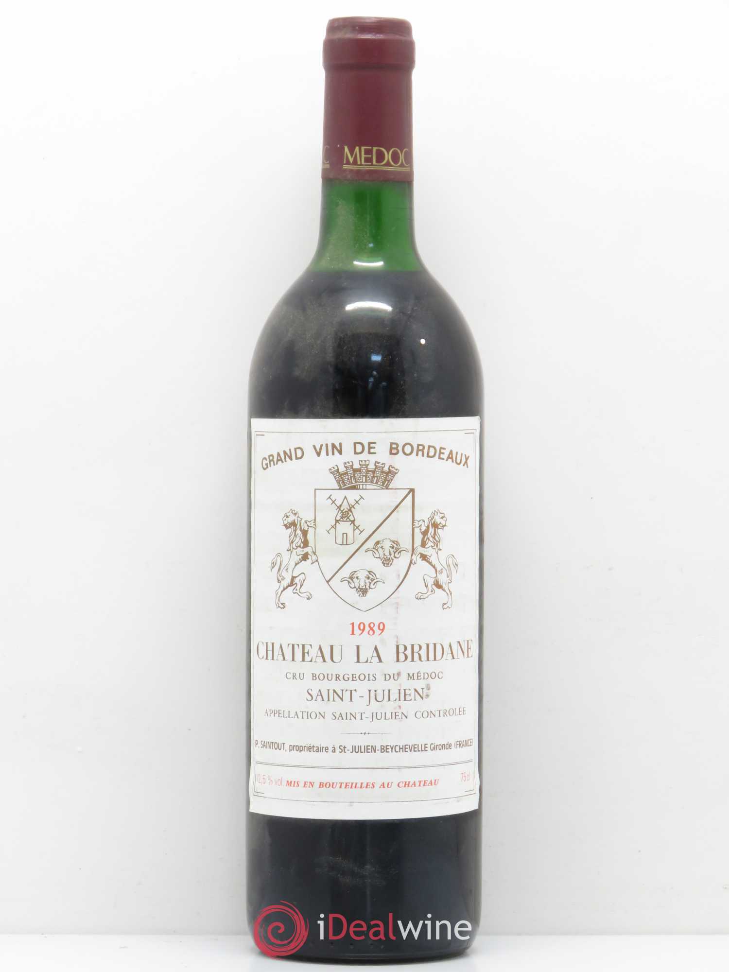 Château la Bridane Cru Bourgeois (senza prezzo di riserva) 1989 - Lotto di 1 bottiglia - 0