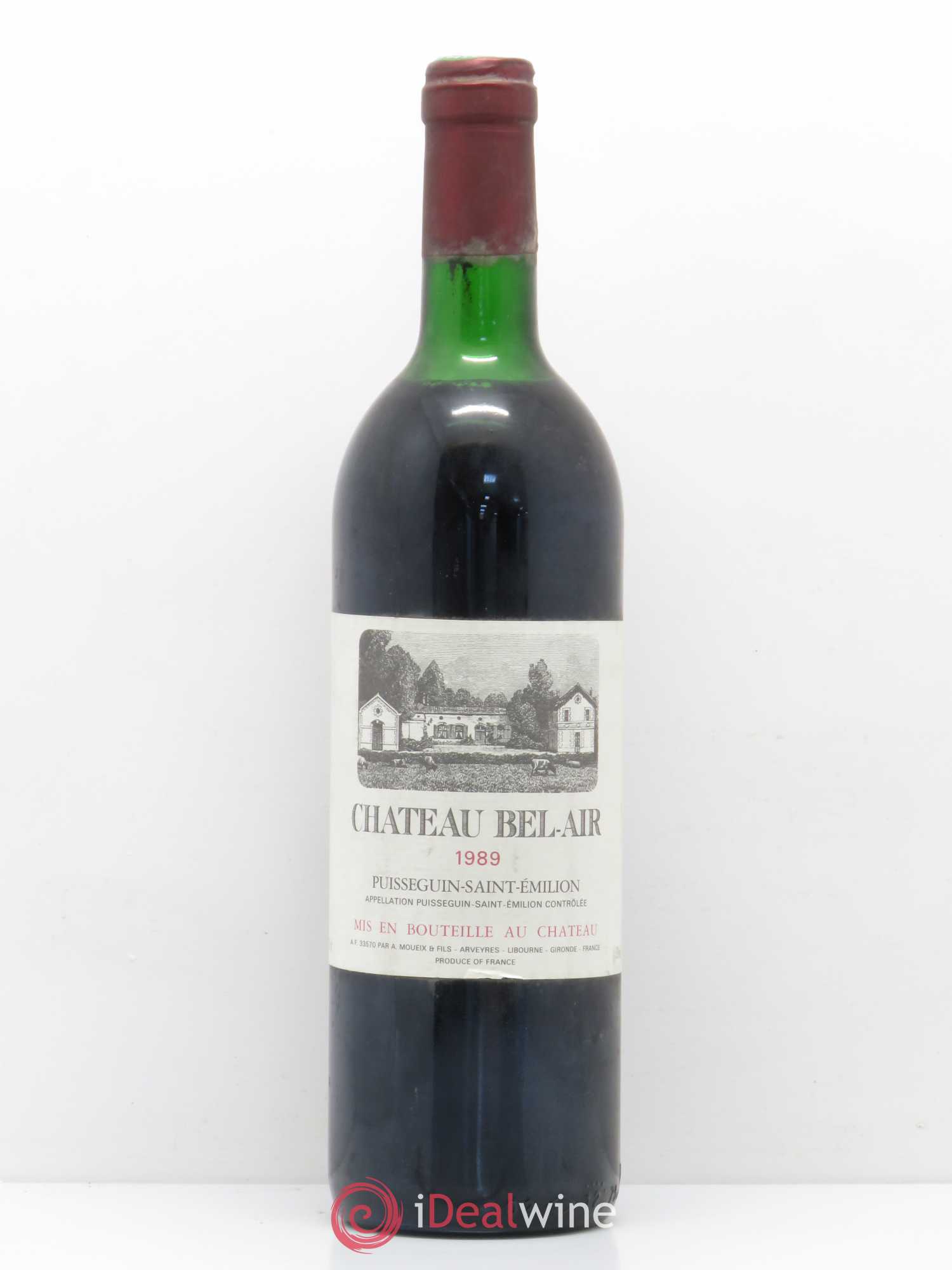 Bordeaux Puisseguin Saint Emilion Château Bel Air (sans prix de réserve) 1989 - Posten von 1 Flasche - 0
