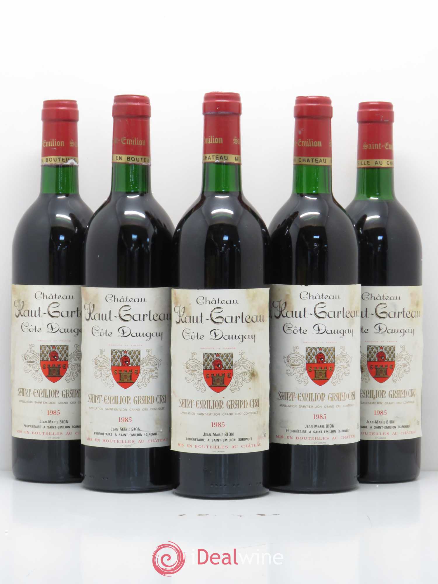 Saint-Émilion Grand Cru Côtes Daugay Château Haut-Carteau 1985 - Posten von 5 Flaschen - 0