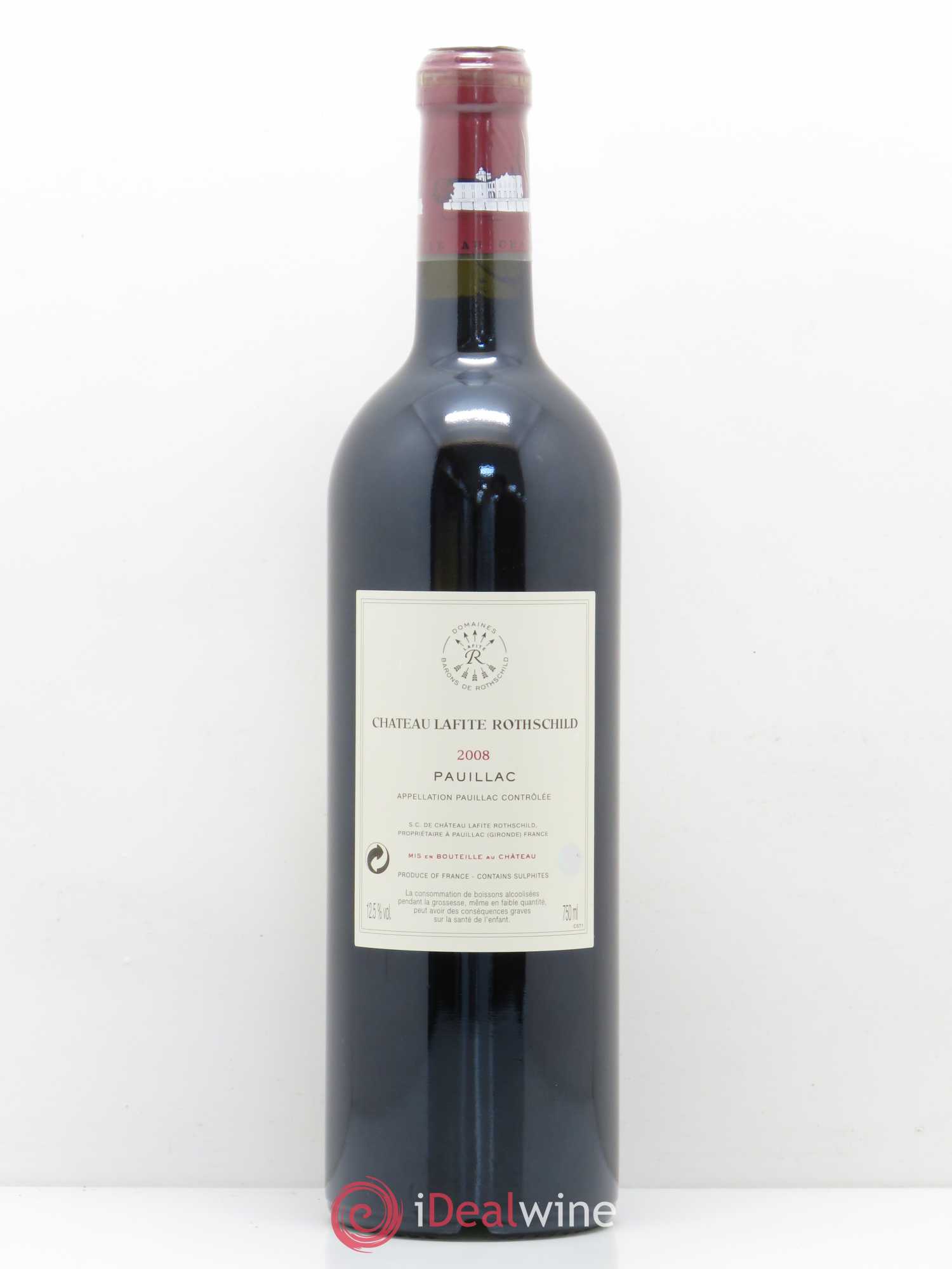 Château Lafite Rothschild 1er Grand Cru Classé 2008 - Lot de 1 bouteille - 1