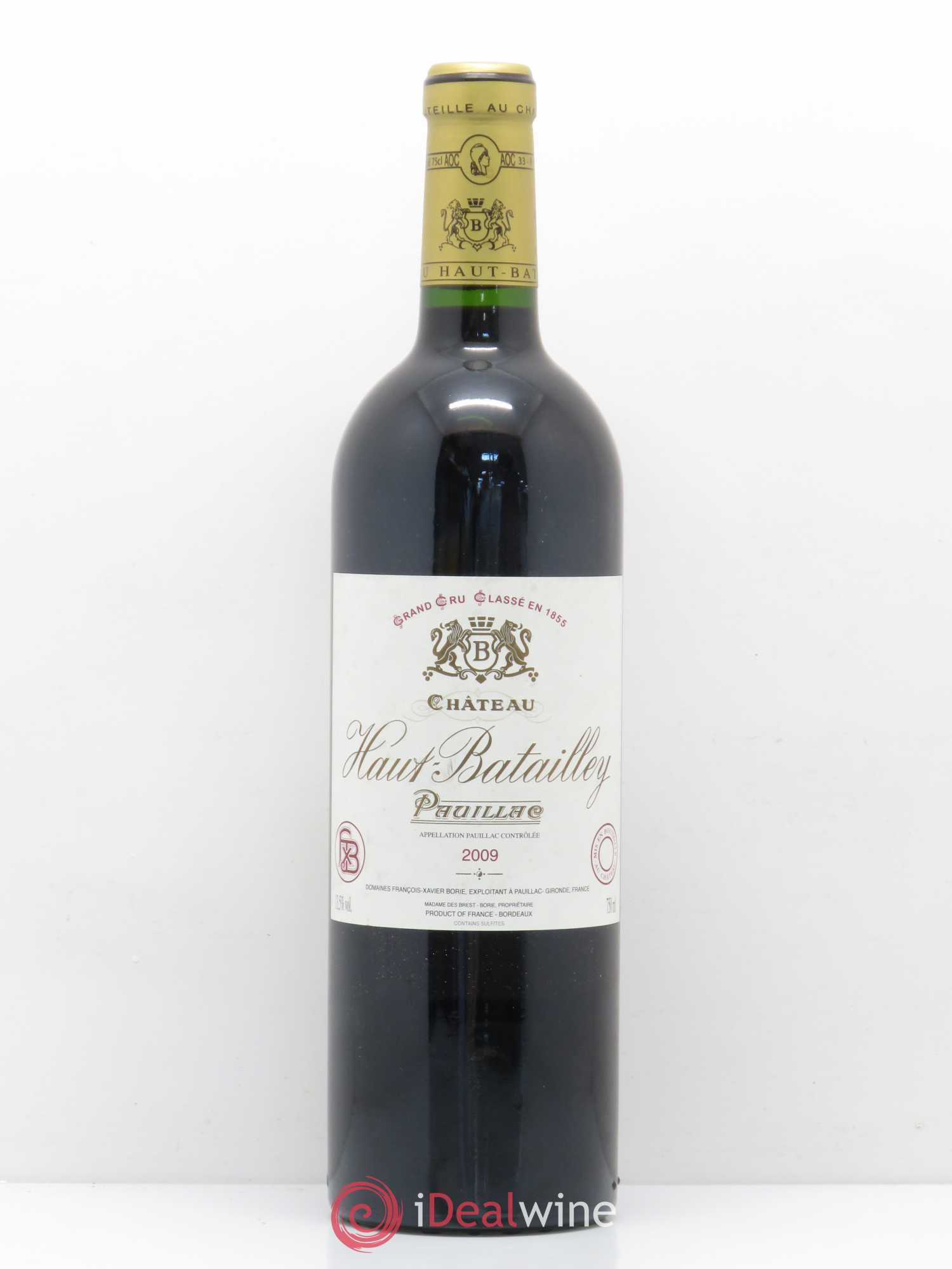 Château Haut Batailley 5ème Grand Cru Classé 2009 - Lot de 1 bouteille - 0