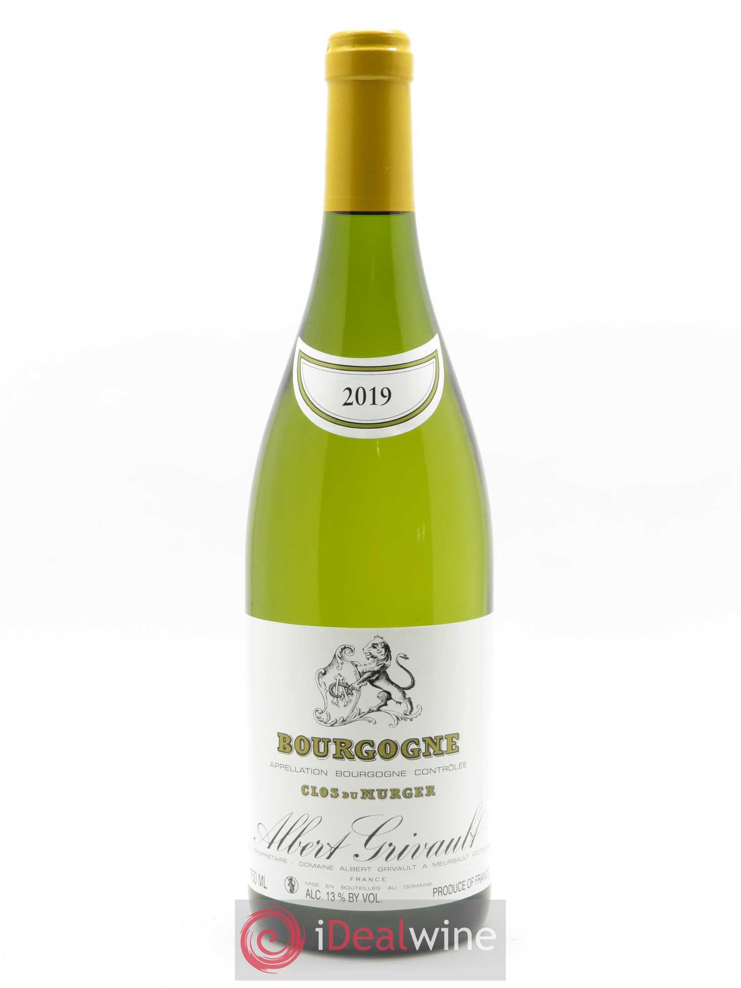 Bourgogne Clos Du Murger Albert Grivault 2019 - Lot de 1 bouteille - 0