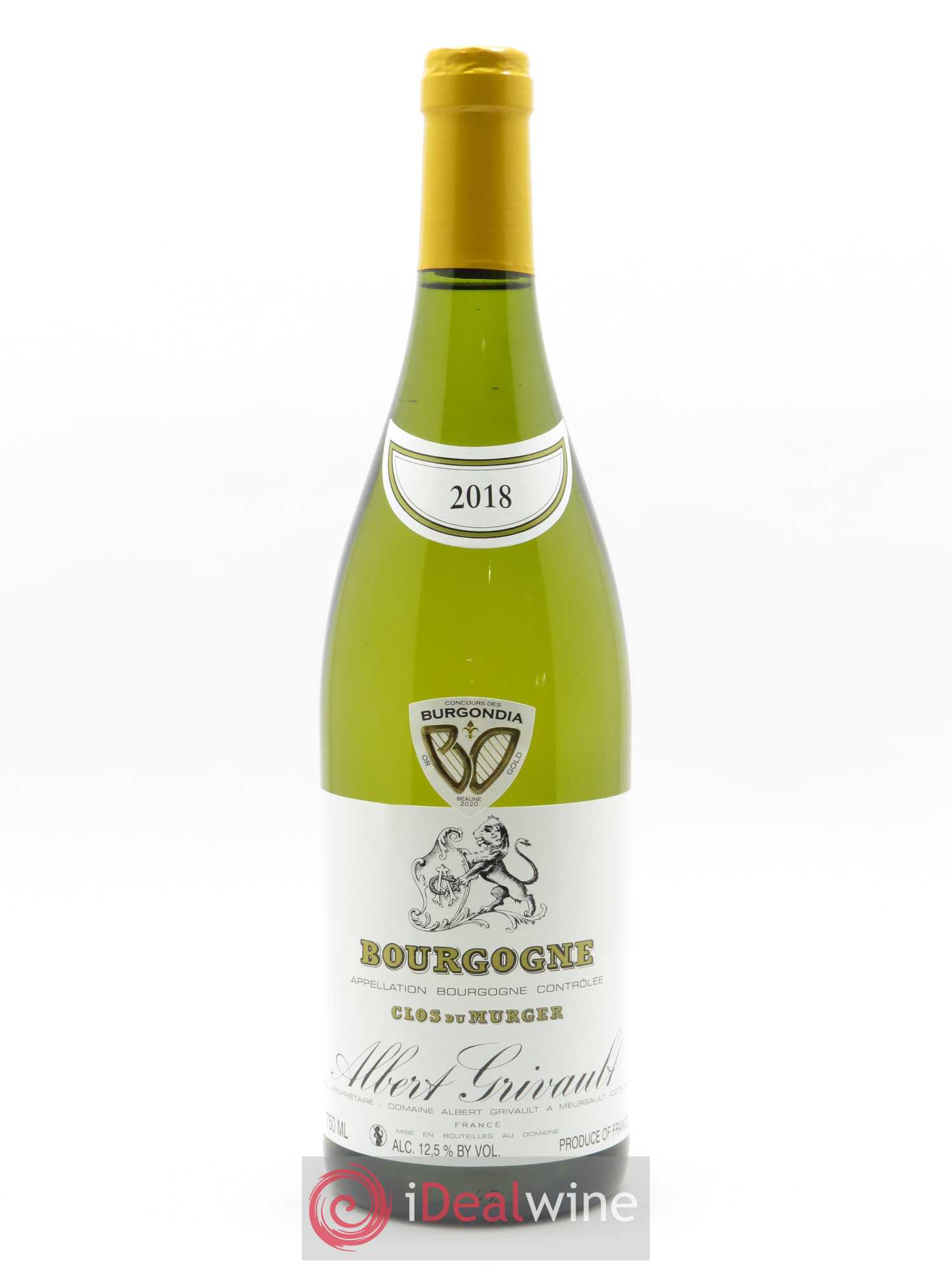 Bourgogne Clos Du Murger Albert Grivault 2018 - Lot de 1 bouteille - 0