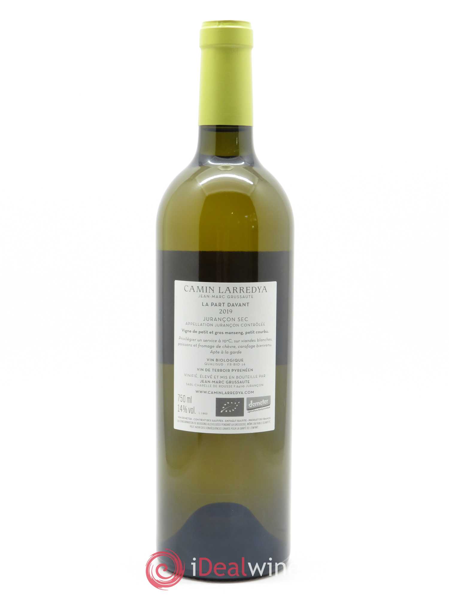 Jurançon Sec La Part Davant Camin Larredya 2019 - Lot de 1 bouteille - 1