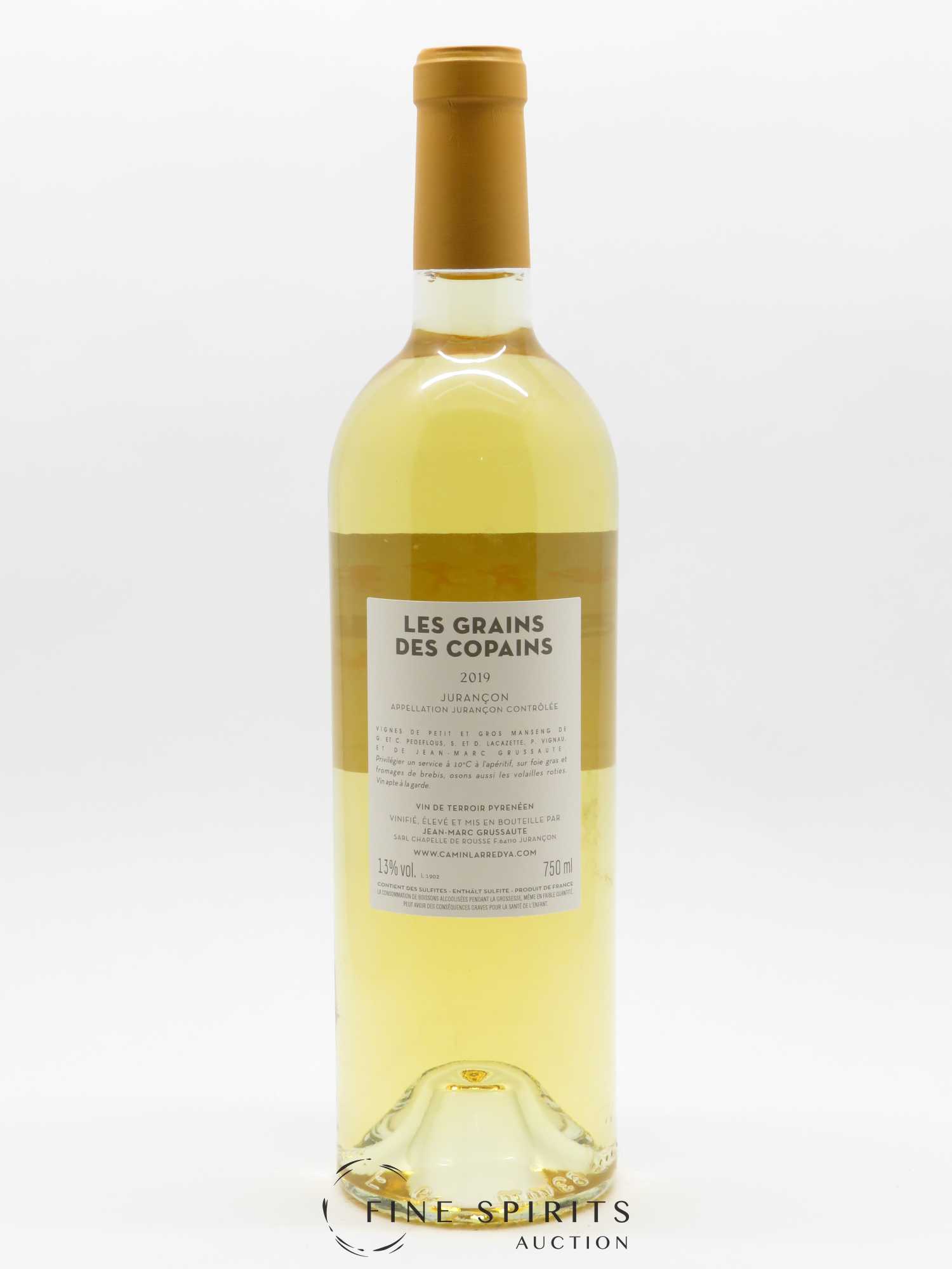 Jurançon Les Grains des Copains Camin Larredya 2019 - Lot of 1 bottle - 1