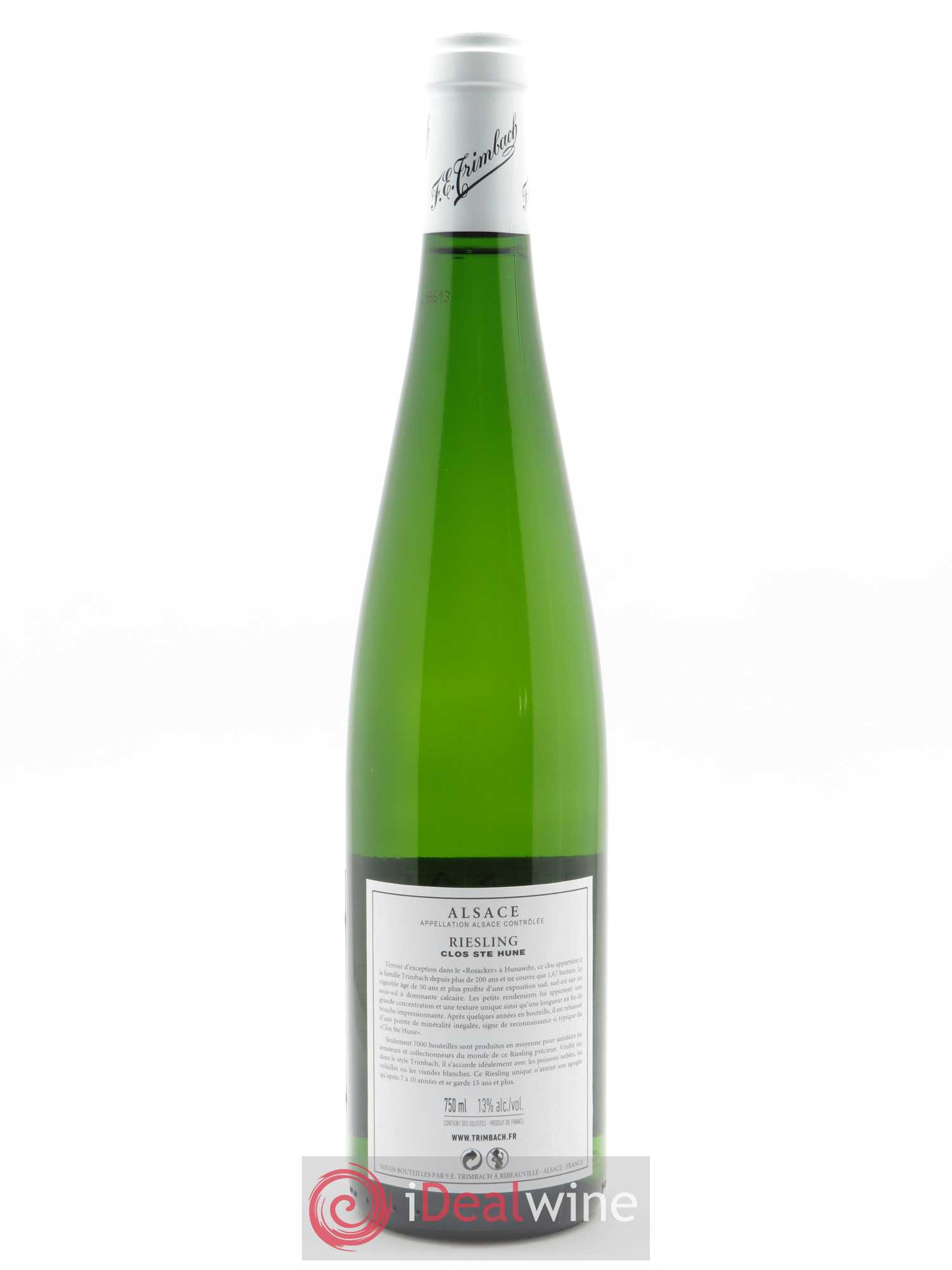 Alsace Riesling Clos Sainte-Hune Trimbach (Domaine) (Cassetta in legno a partire da 3 bt) 2016 - Lotto di 1 bottiglia - 1