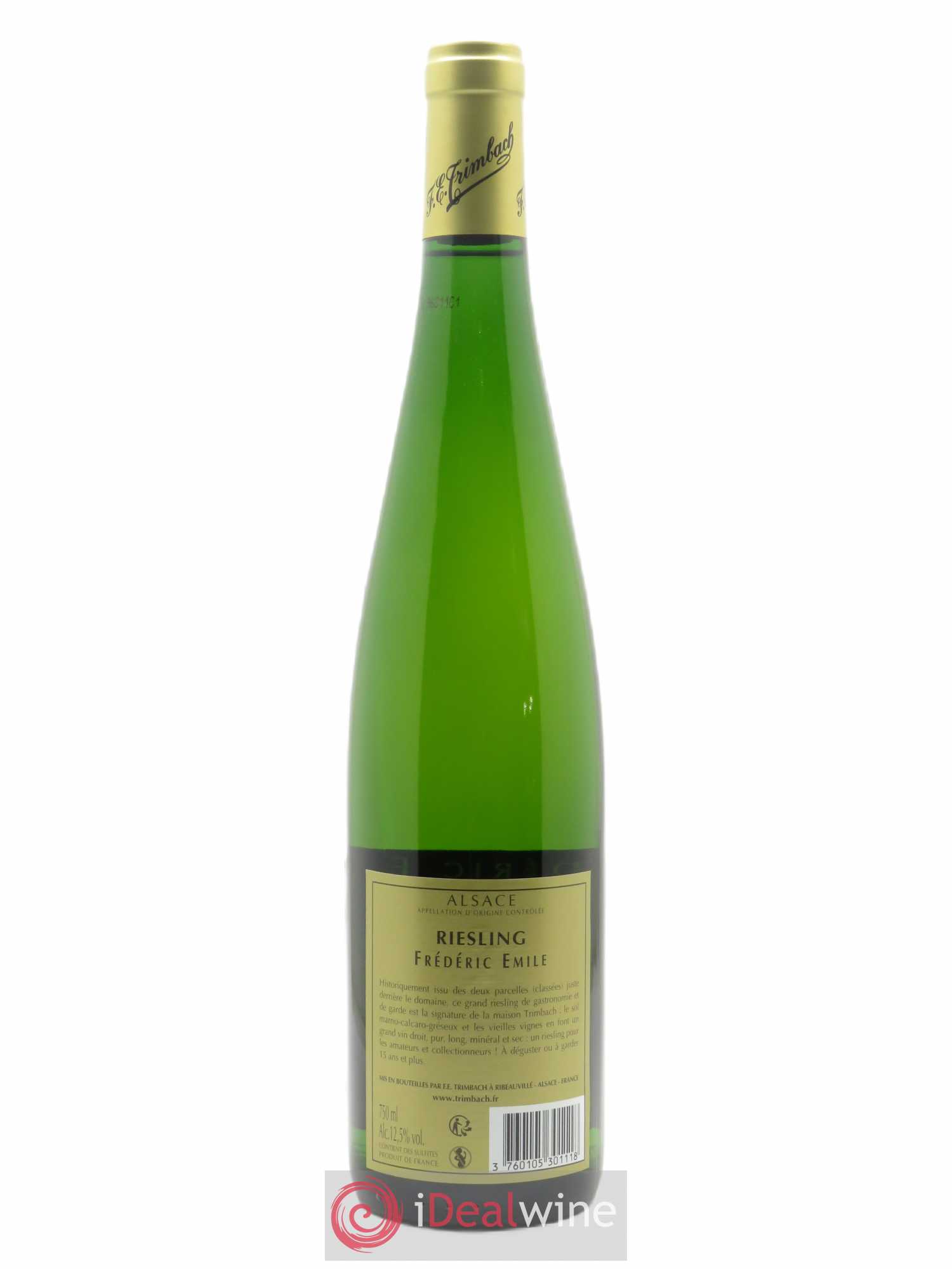 Alsace Riesling Cuvée Frédéric Emile Trimbach (Domaine) 2013 - Lot de 1 bouteille - 1