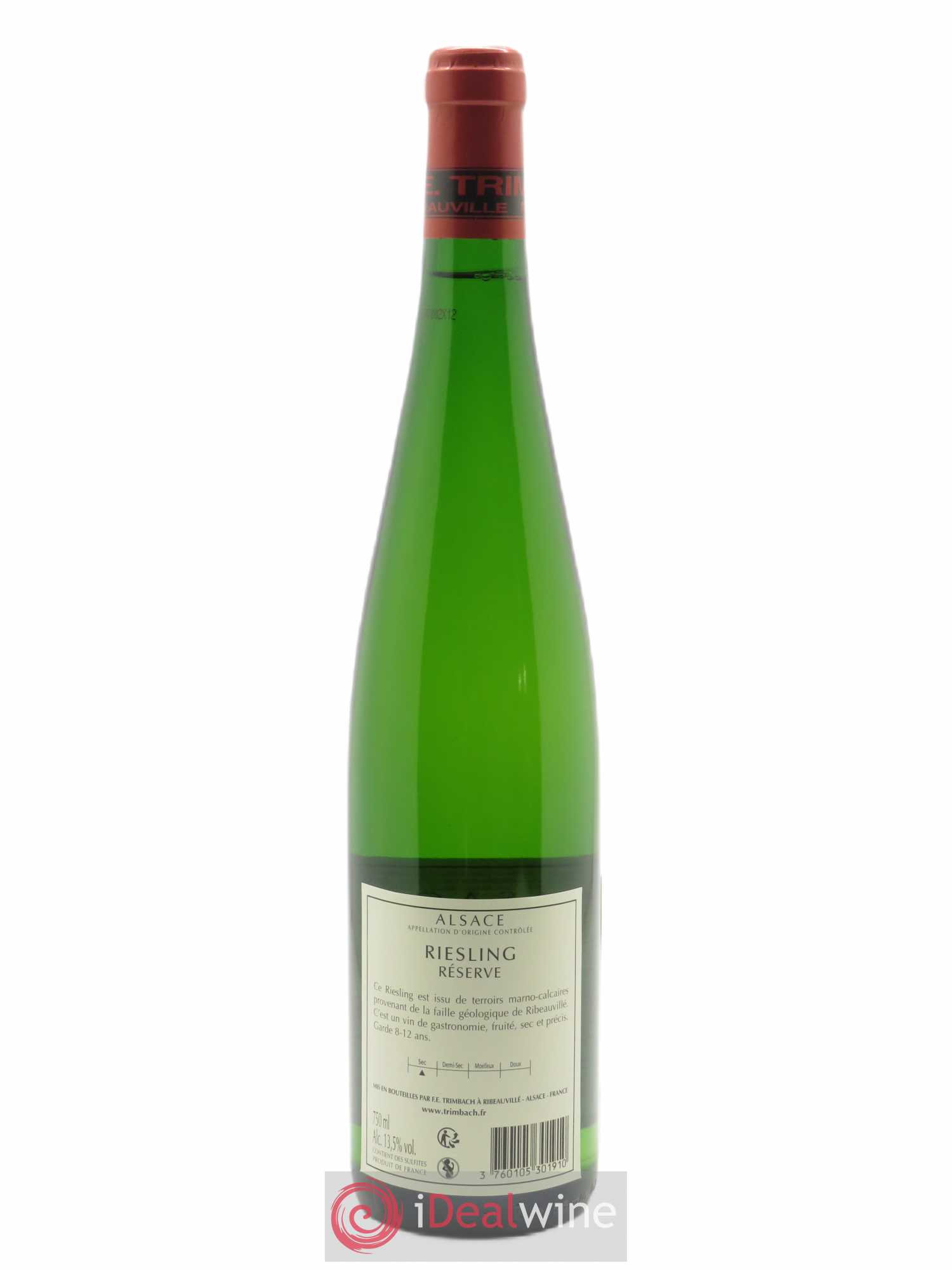 Alsace Riesling Réserve Trimbach (Domaine) 2020 - Lot de 1 bouteille - 1