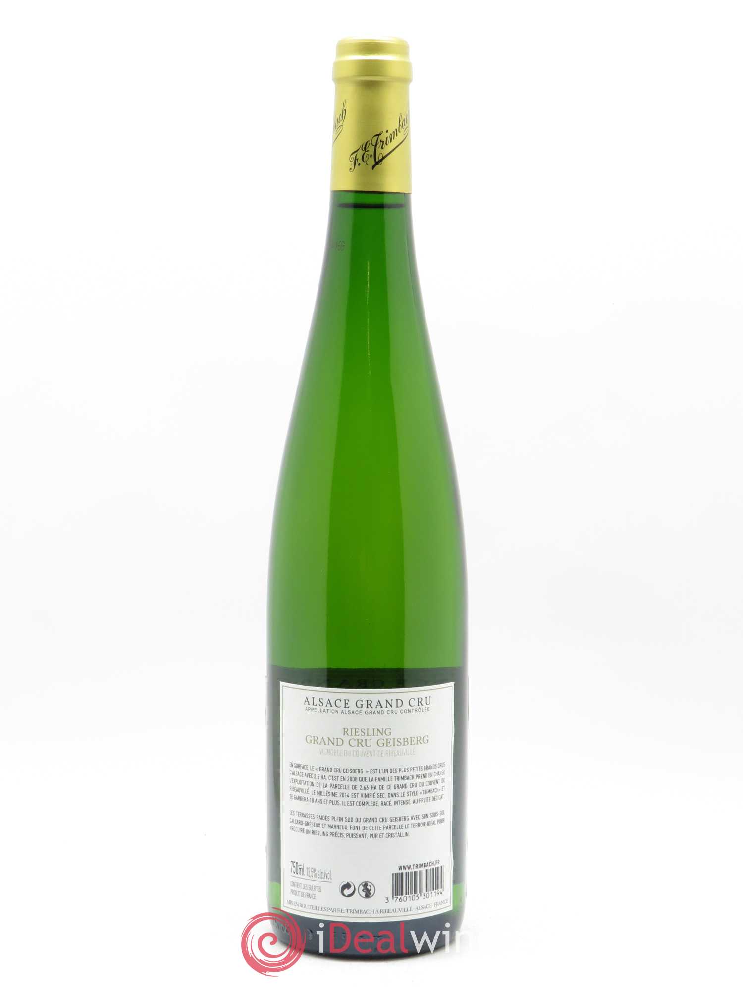 Alsace Riesling Grand Cru Geisberg Trimbach (Domaine) 2014 - Lotto di 1 bottiglia - 1