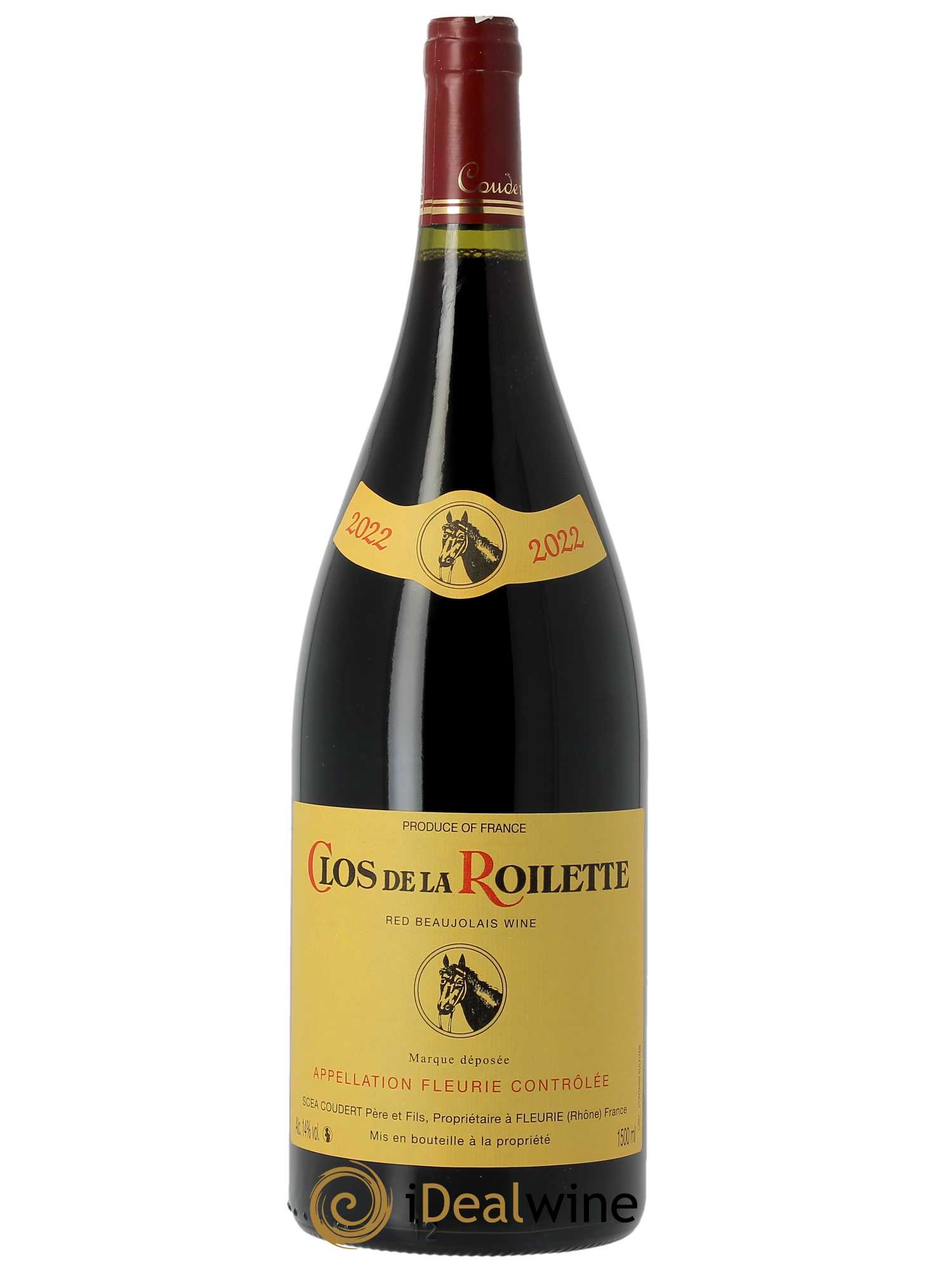 Fleurie Clos de la Roilette 2022 - Lot of 1 magnum - 0