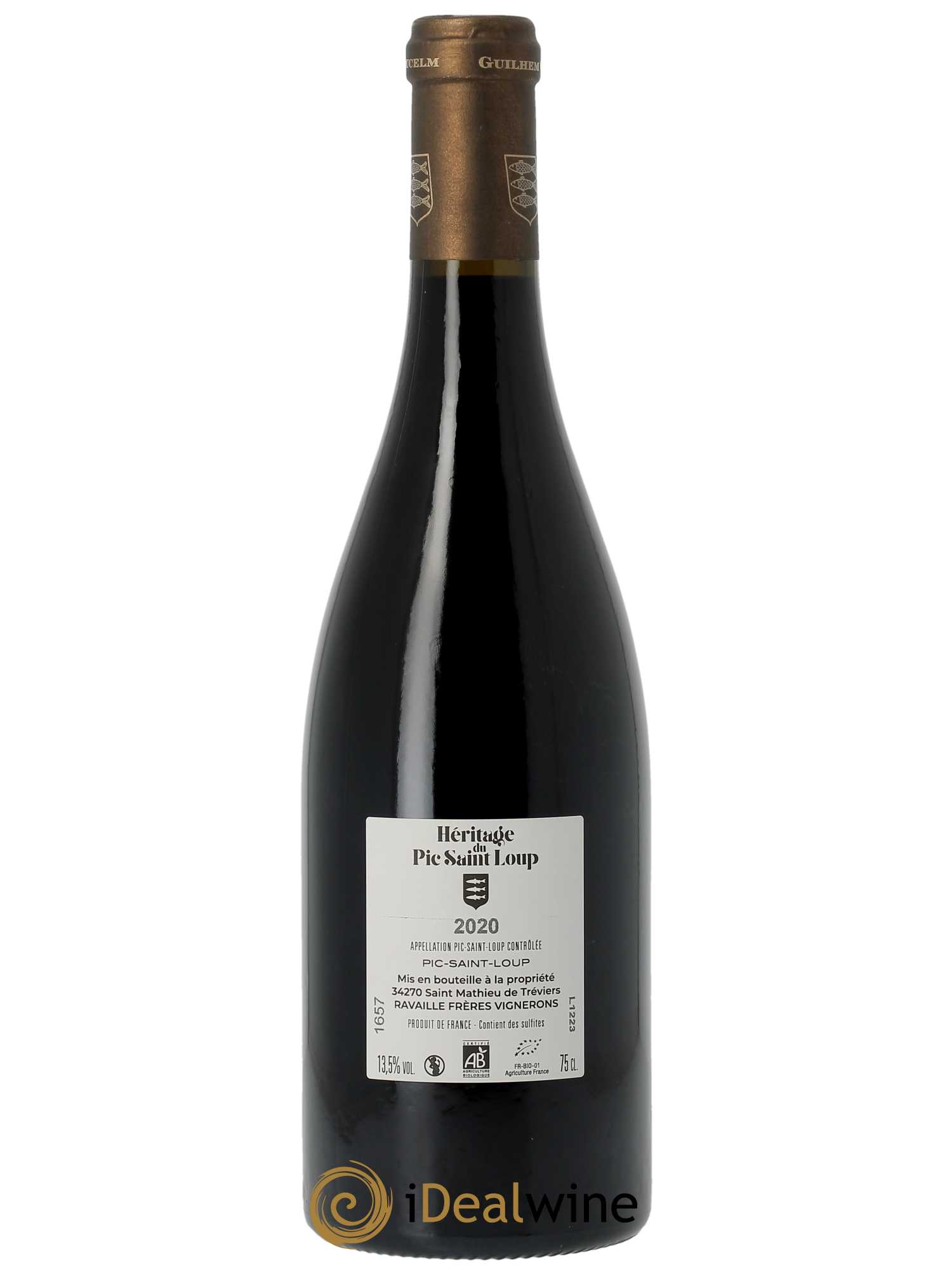 Pic Saint-Loup Héritage du Pic Saint-Loup (anciennement Ermitage) Guilhem Gaucelm 2020 - Lot de 1 bouteille - 1