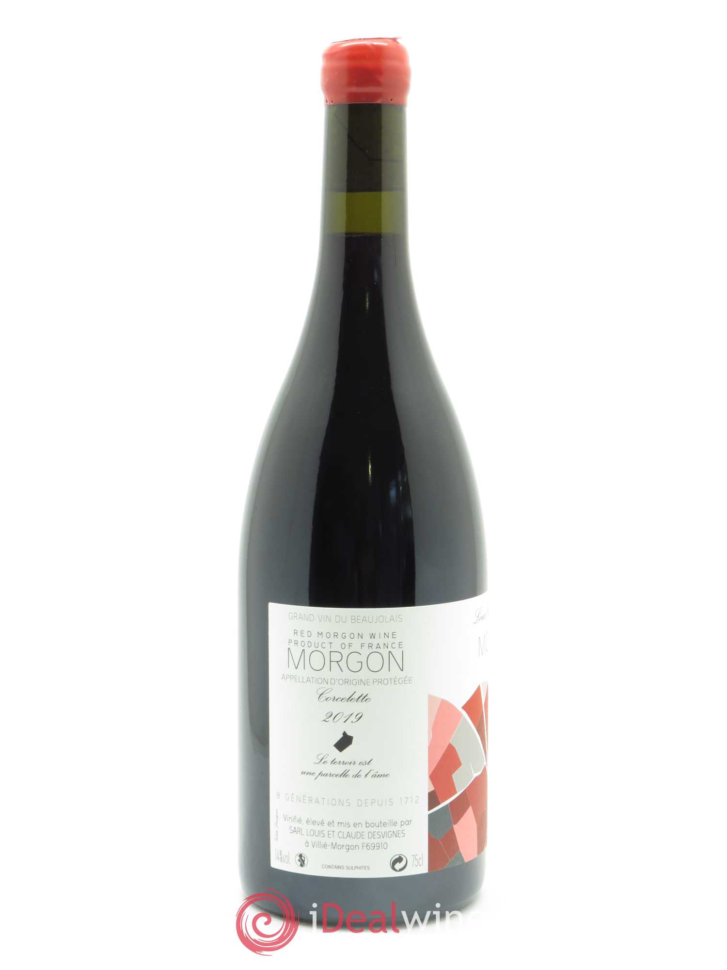 Morgon Corcelette Louis-Claude Desvignes 2019 - Lot de 1 bouteille - 1