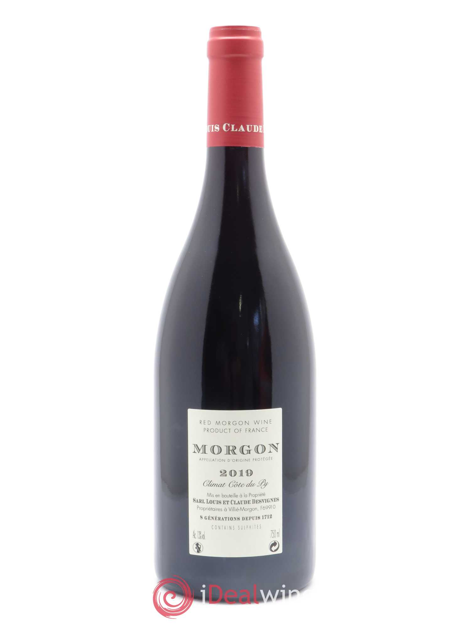Morgon Côte de Py Javernières Louis-Claude Desvignes 2019 - Lot de 1 bouteille - 1