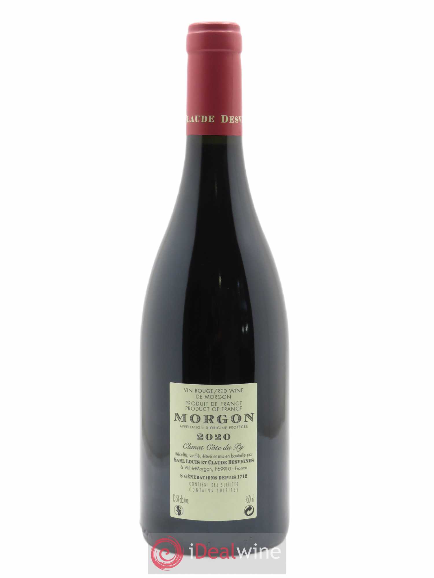 Morgon Côte de Py Javernières Louis-Claude Desvignes 2020 - Lot de 1 bouteille - 1