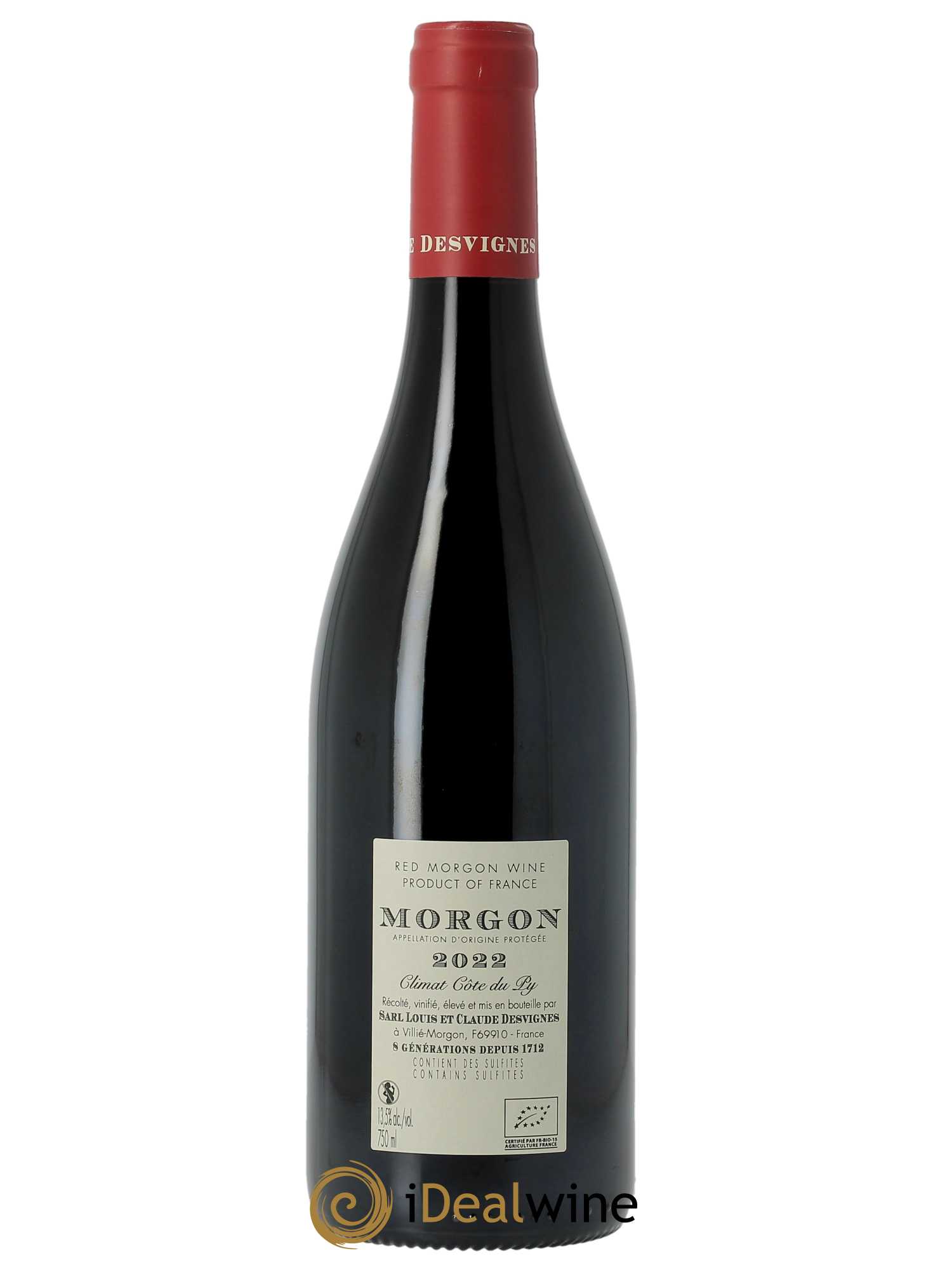 Morgon Javernières Louis-Claude Desvignes 2022 - Lot of 1 bottle - 1