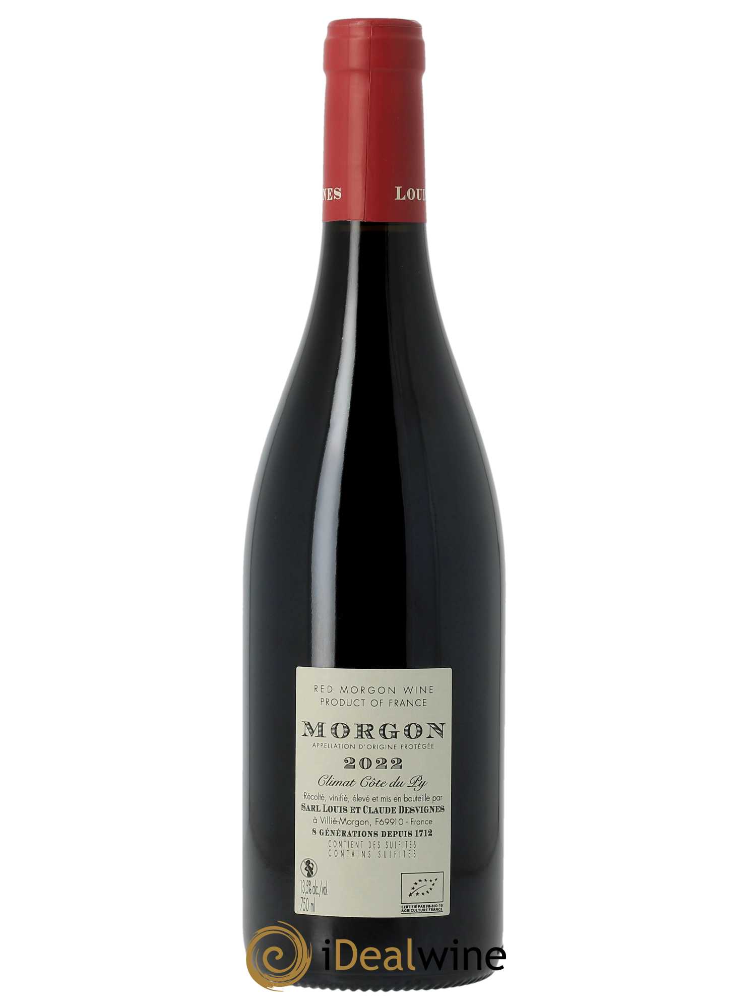 Morgon Côte du Py Louis-Claude Desvignes 2022 - Lot de 1 bouteille - 1