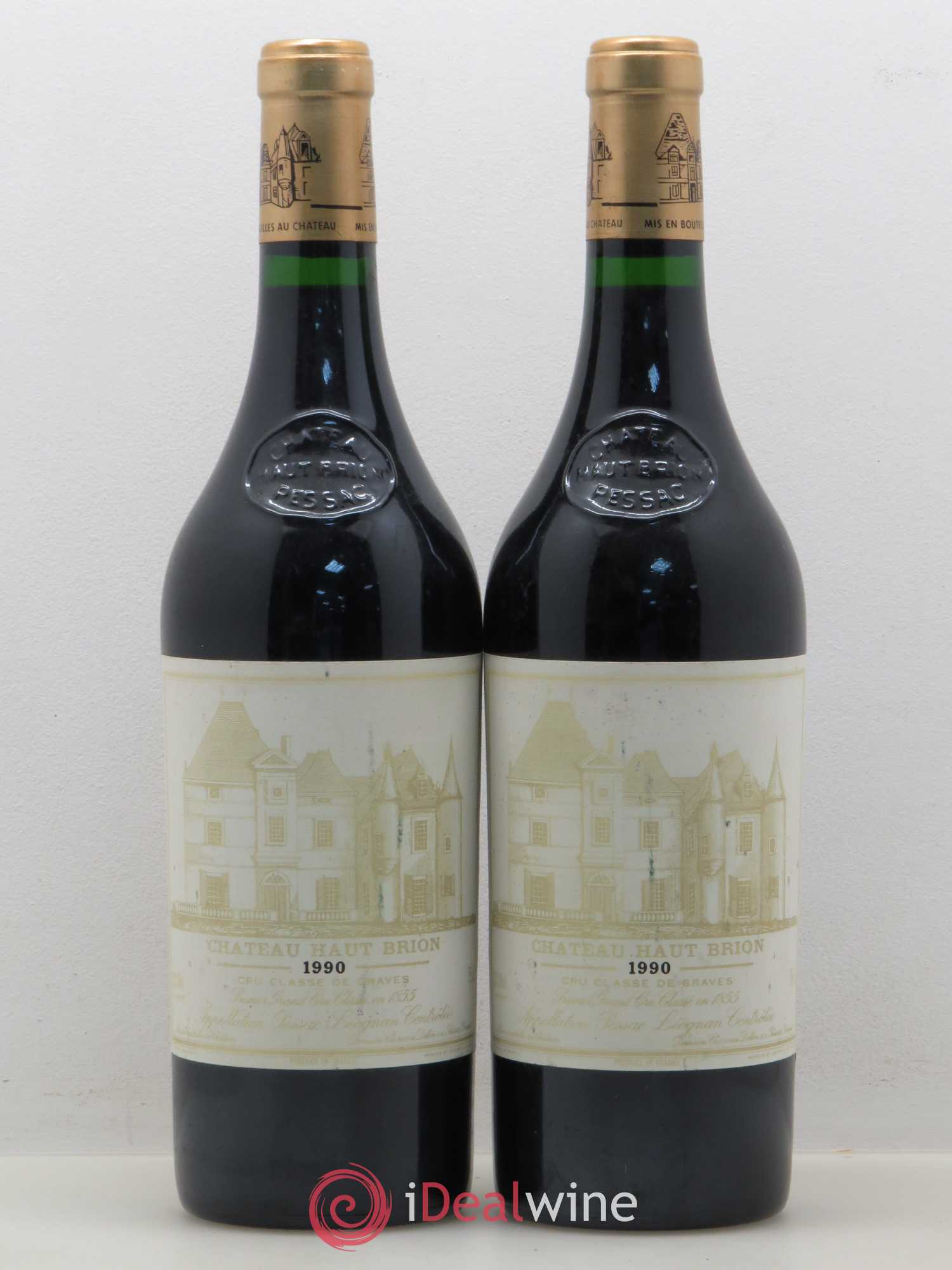 Château Haut Brion 1er Grand Cru Classé 1990 - Lot de 2 bouteilles - 0