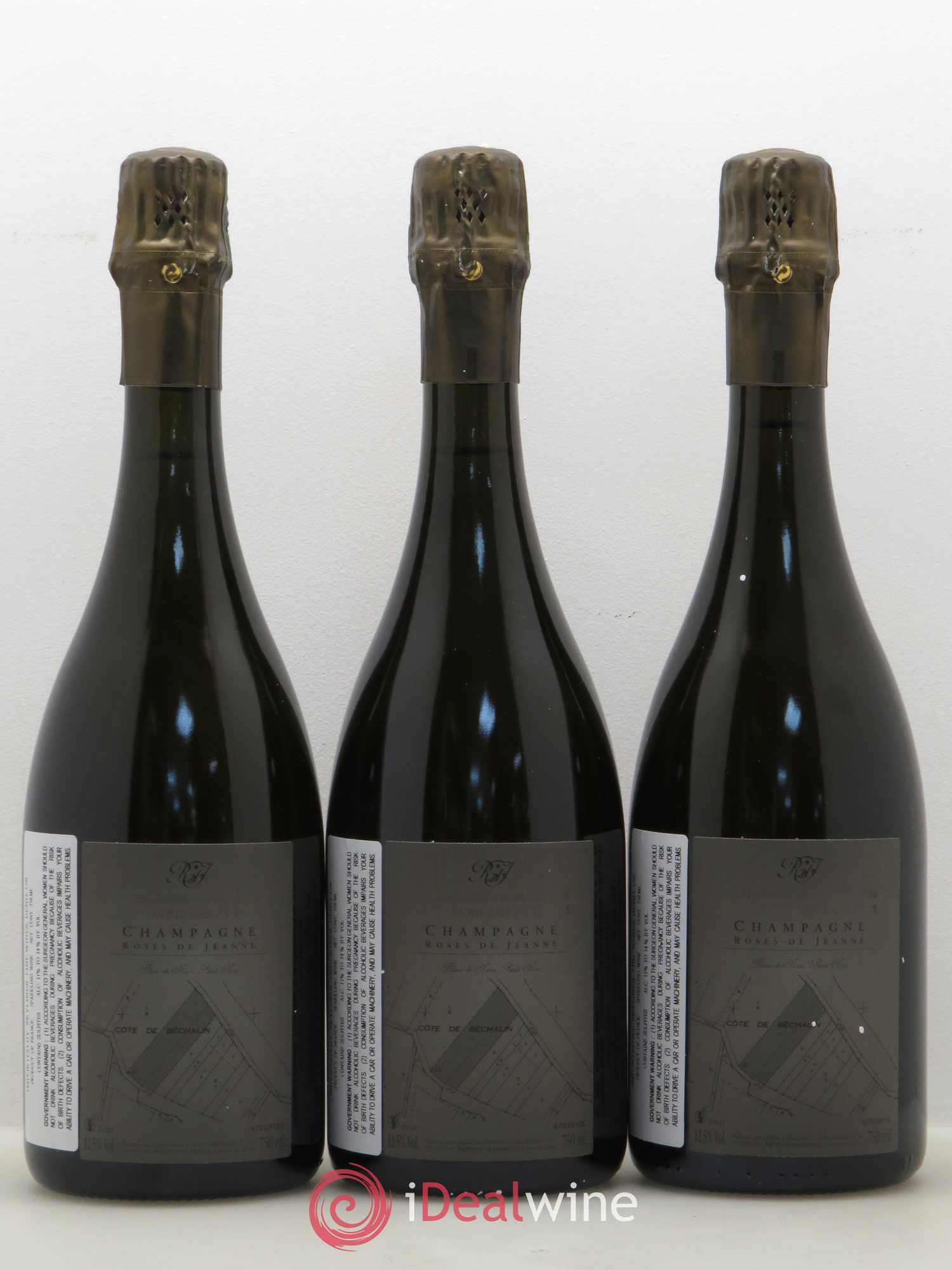 Roses de Jeanne Côte de Béchalin Blanc de Noirs Cédric Bouchard - Lot de 3 bouteilles - 1