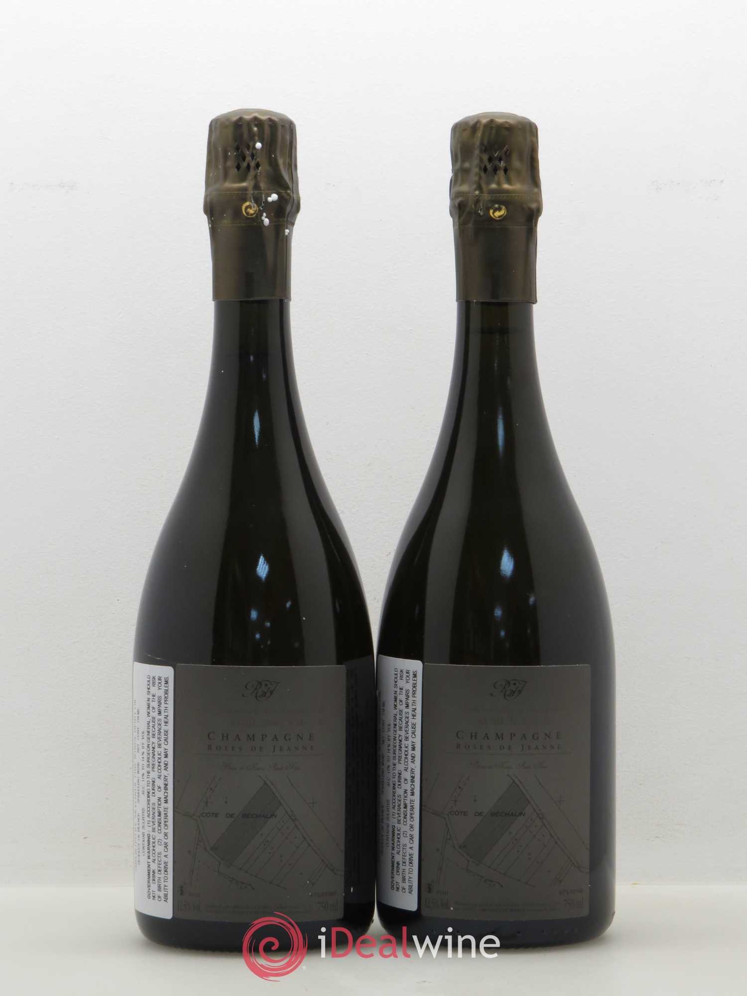 Roses de Jeanne Côte de Béchalin Blanc de Noirs Cédric Bouchard (sans prix de réserve) - Lot de 2 bouteilles - 1