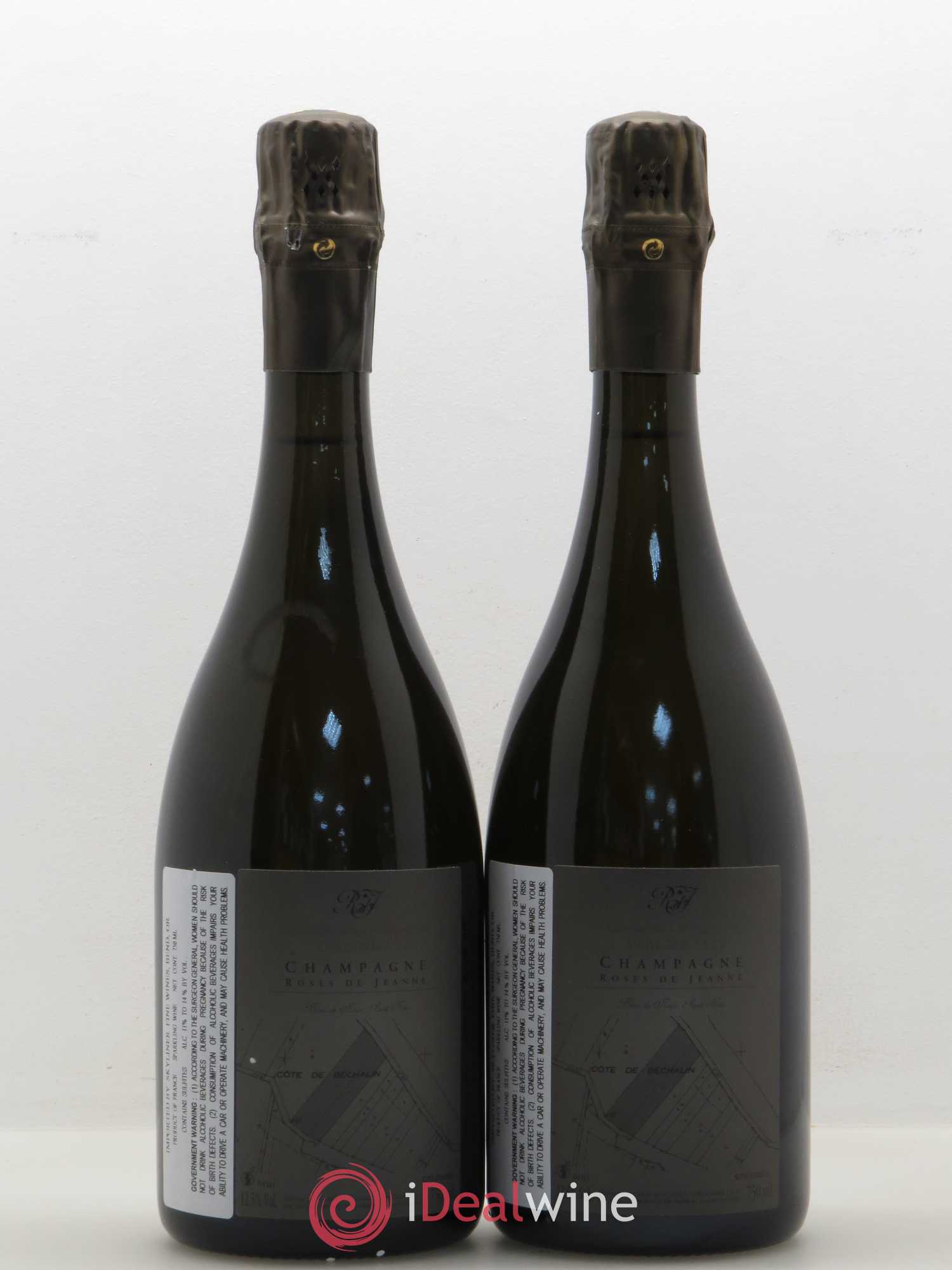 Roses de Jeanne Côte de Béchalin Blanc de Noirs Cédric Bouchard  (senza prezzo di riserva) - Lotto di 2 bottiglie - 1