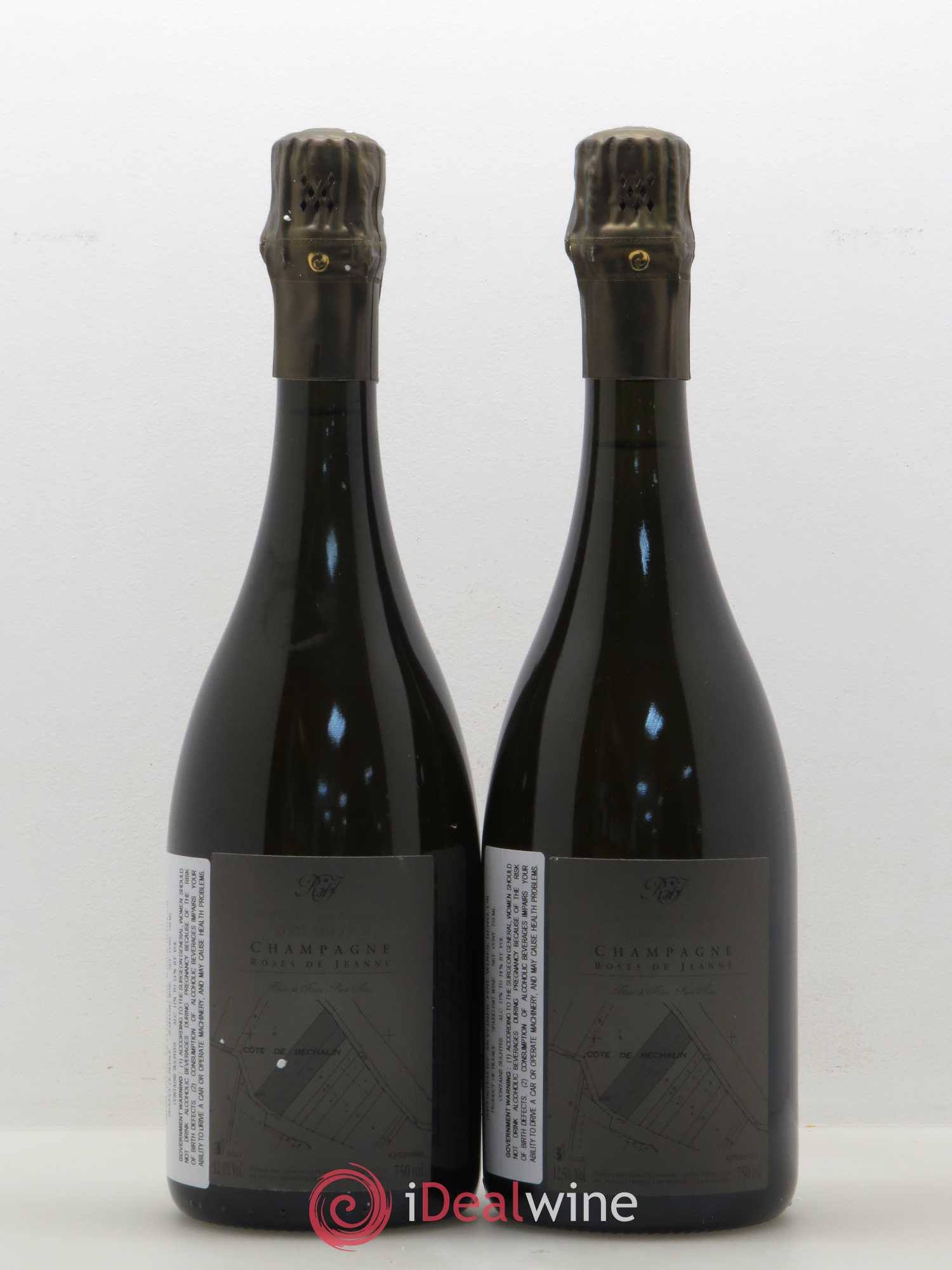 Roses de Jeanne Côte de Béchalin Blanc de Noirs Cédric Bouchard  (sans prix de réserve) - Lot de 2 bouteilles - 1