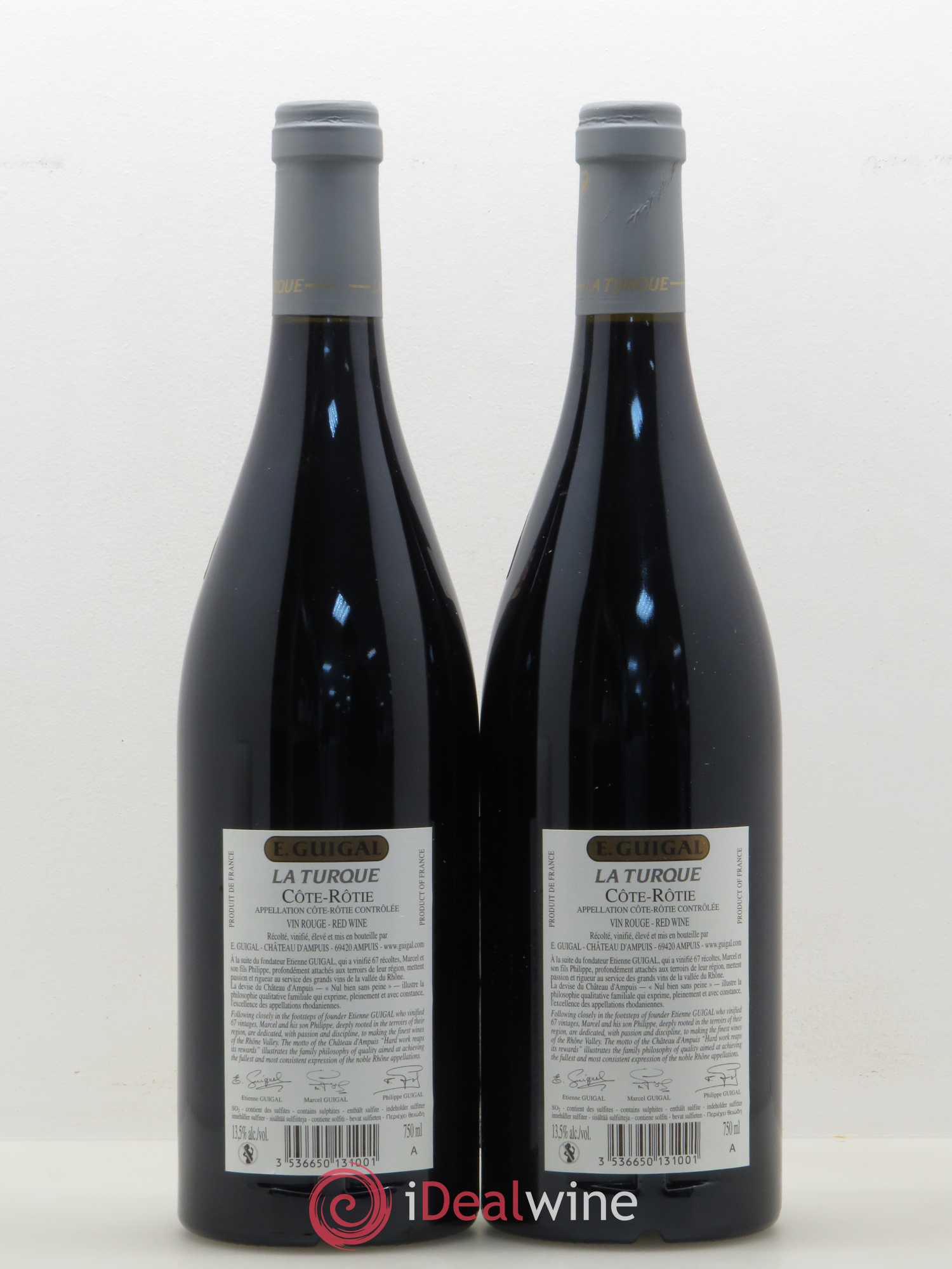 Côte-Rôtie La Turque Guigal (sans prix de réserve) 2014 - Lot de 2 bouteilles - 1