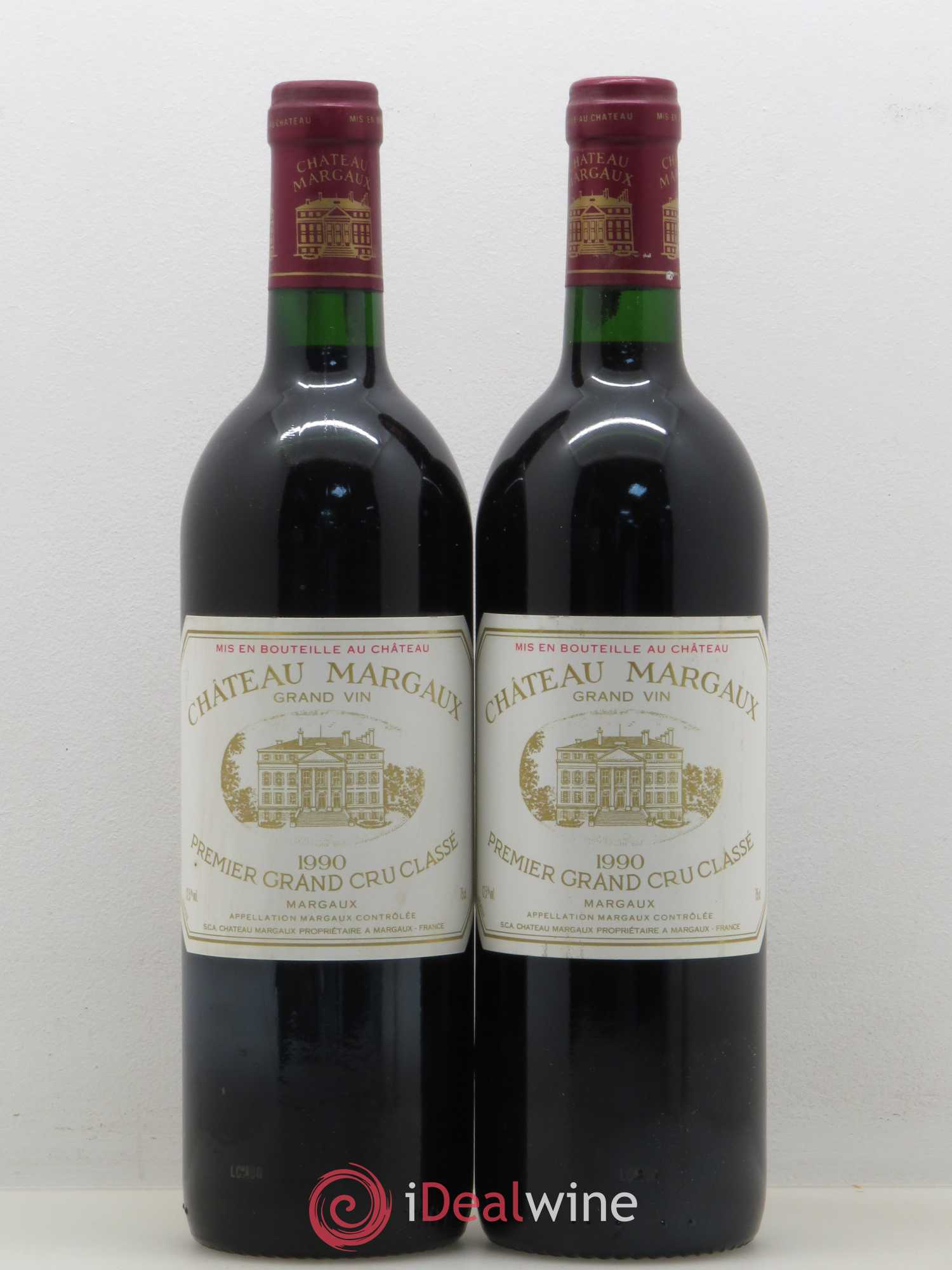Château Margaux 1er Grand Cru Classé 1990 - Lot de 2 bouteilles - 0