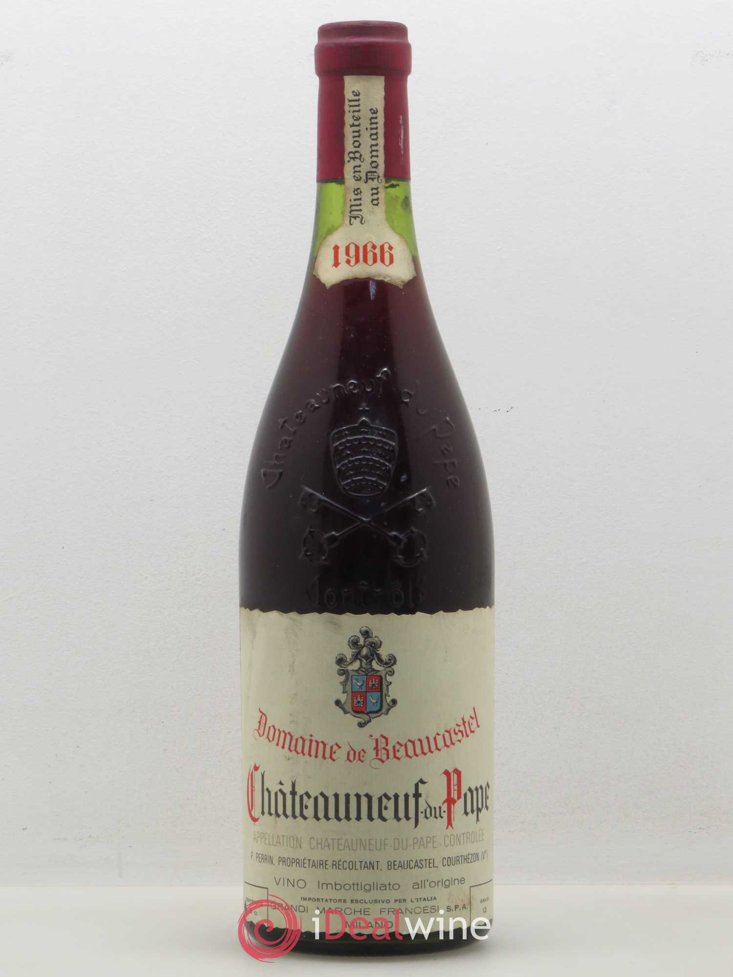 Châteauneuf-du-Pape Château de Beaucastel Famille Perrin (sans prix de réserve) 1966 - Lot de 1 bouteille - 0