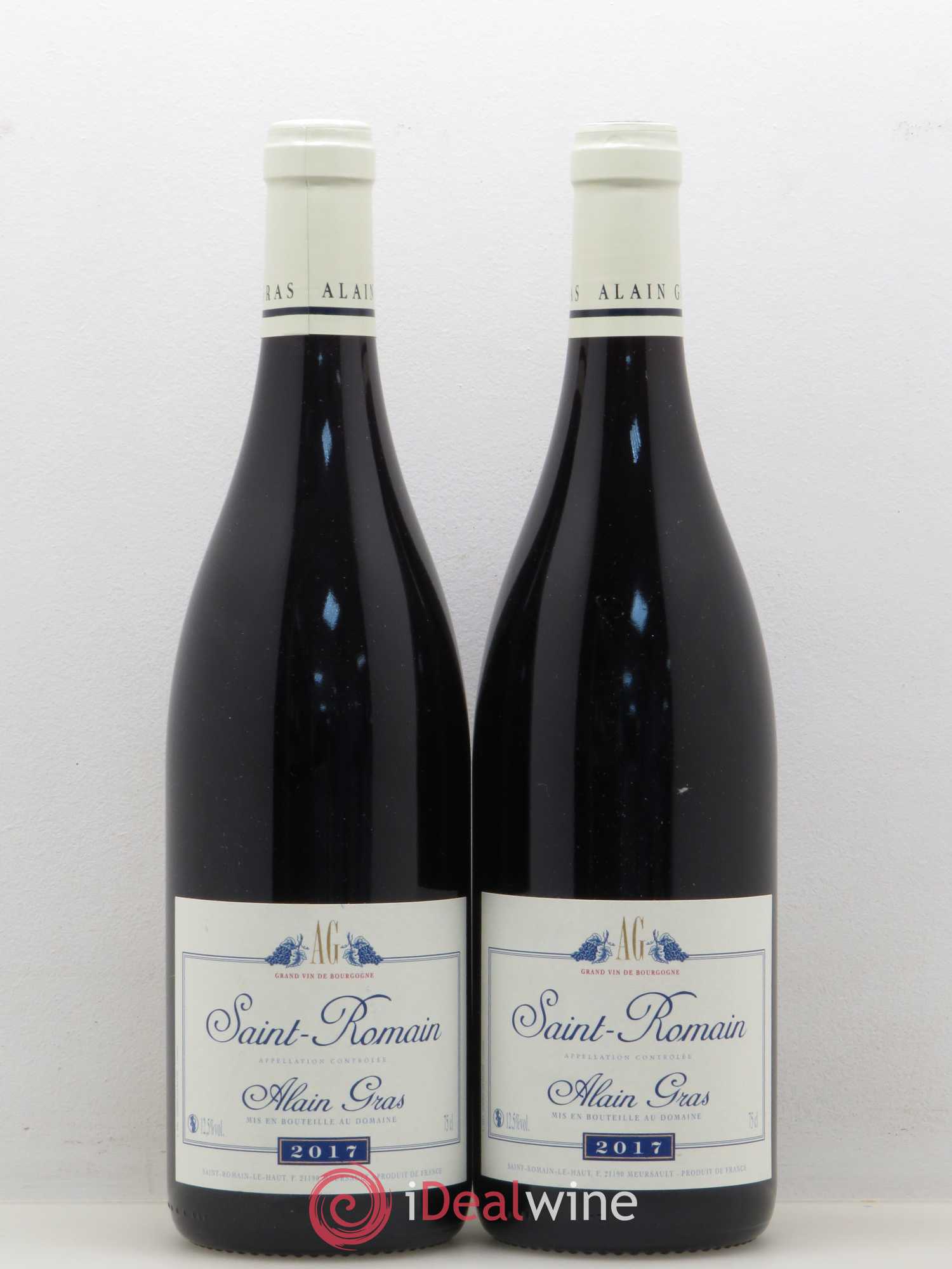 Saint-Romain Alain Gras (sans prix de réserve) 2017 - Lot de 2 bouteilles - 0