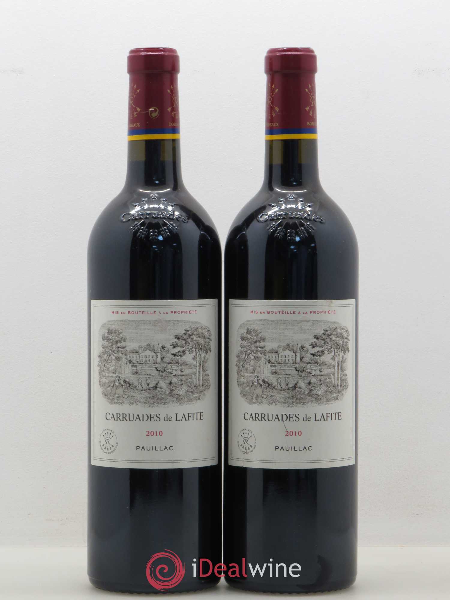 Carruades de Lafite Rothschild Second Vin 2010 - Lot de 2 bouteilles - 0