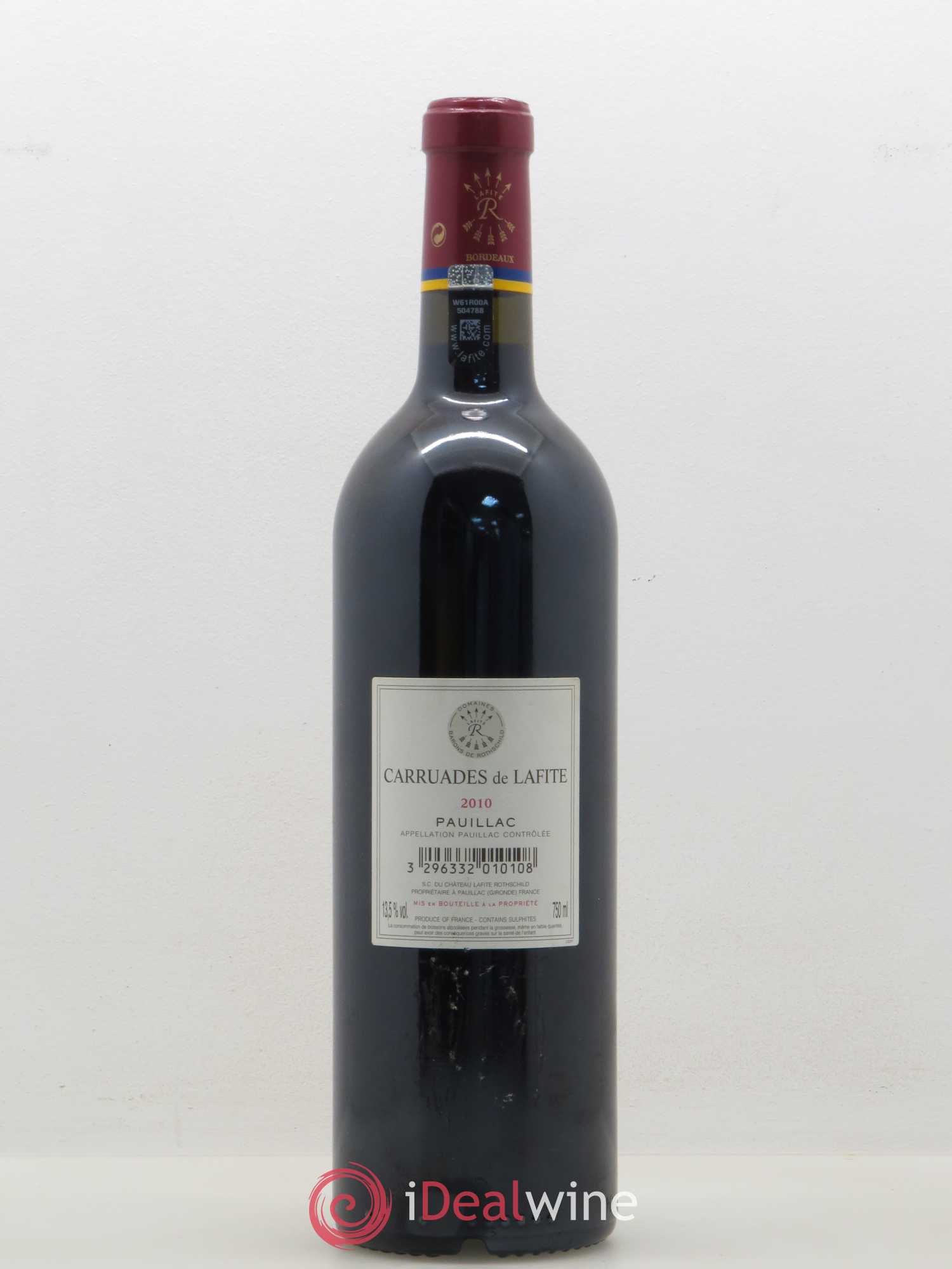 Carruades de Lafite Rothschild Second Vin  (sans prix de réserve) 2010 - Lot de 1 bouteille - 1