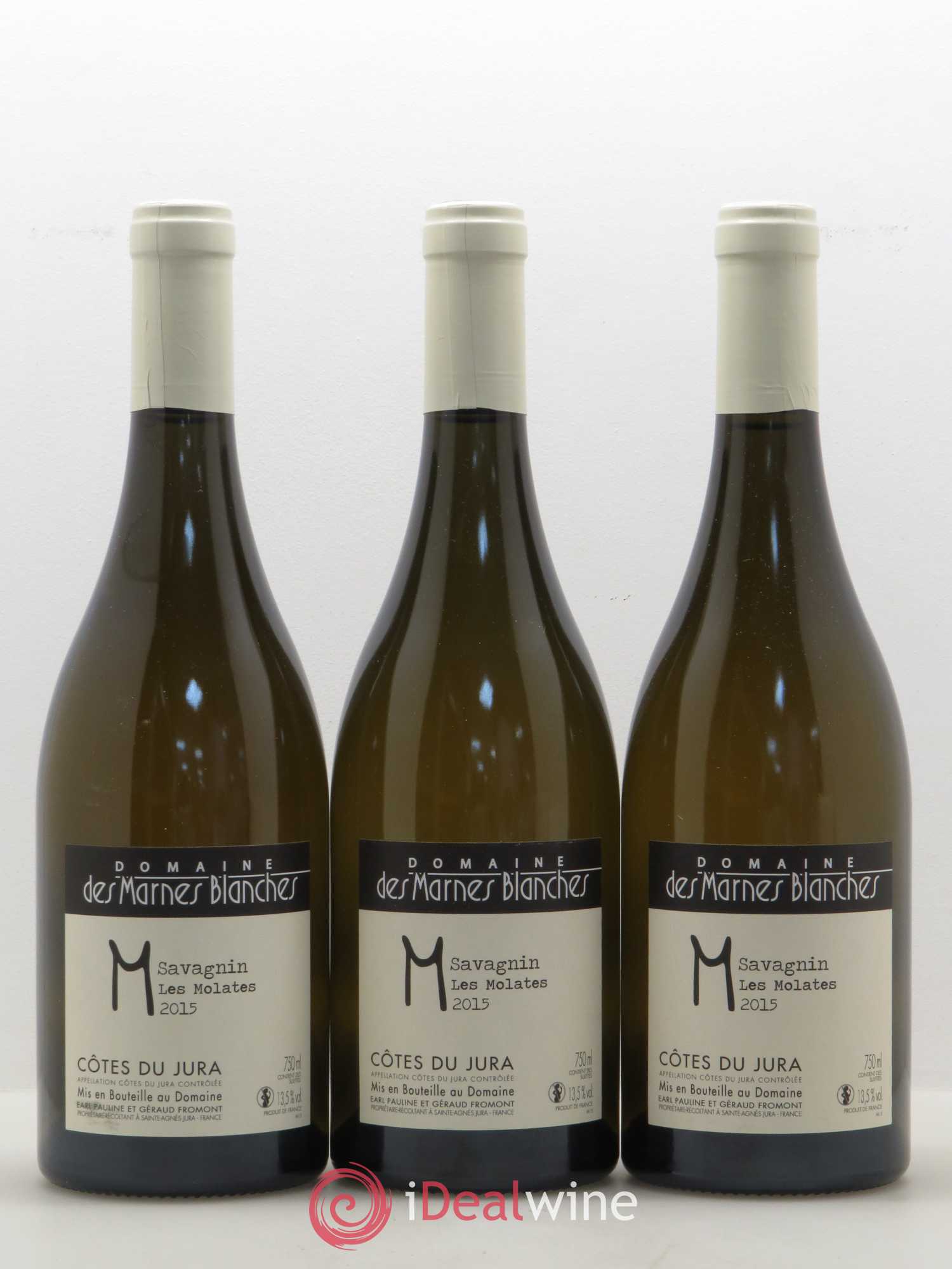 Côtes du Jura Les Molates Savagnin Marnes Blanches (Domaine des) (sans prix de réserve) 2015 - Lot de 3 bouteilles - 0