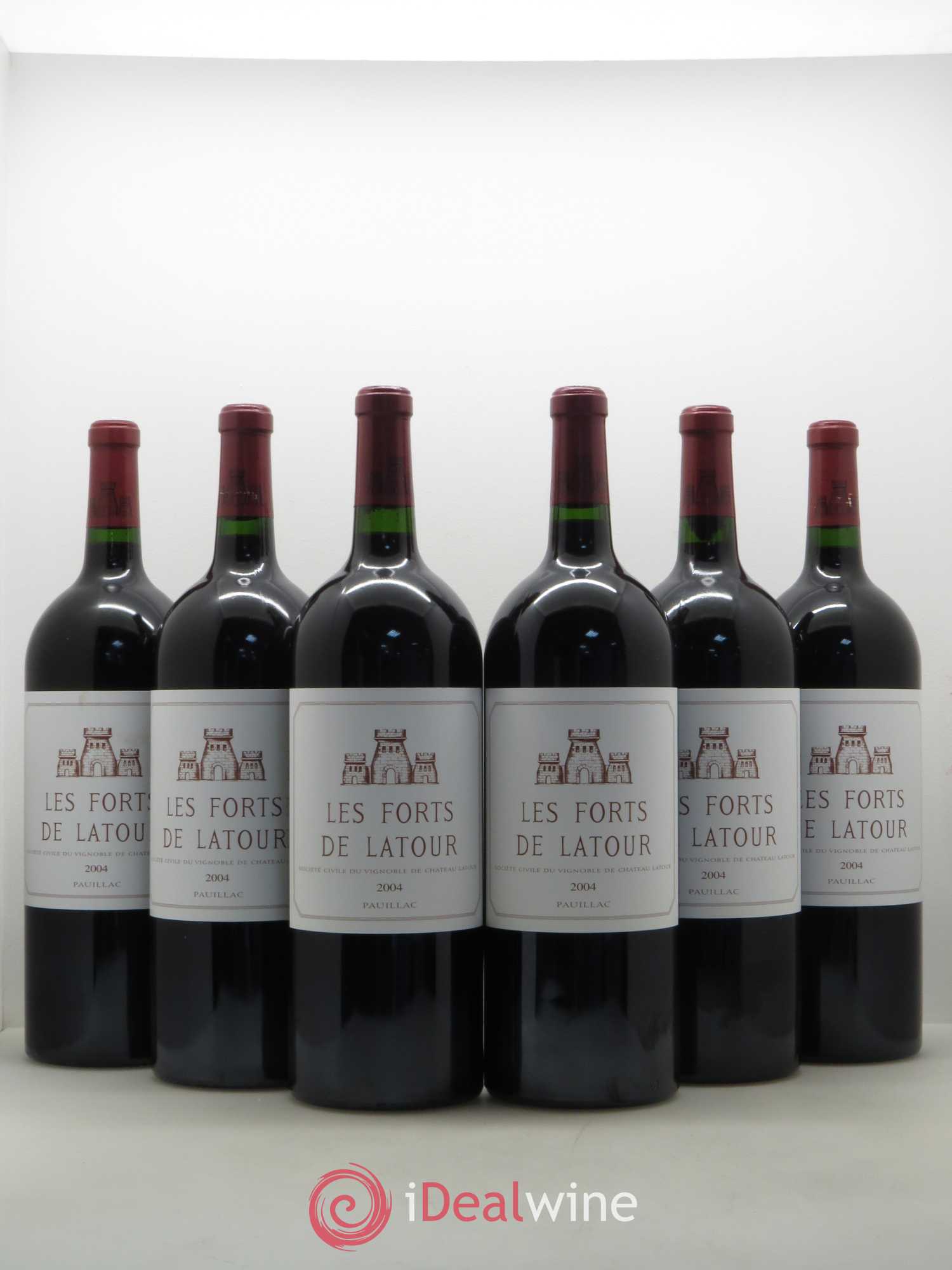 Les Forts de Latour Second Vin (sans prix de réserve) 2004 - Lot de 6 magnums - 0