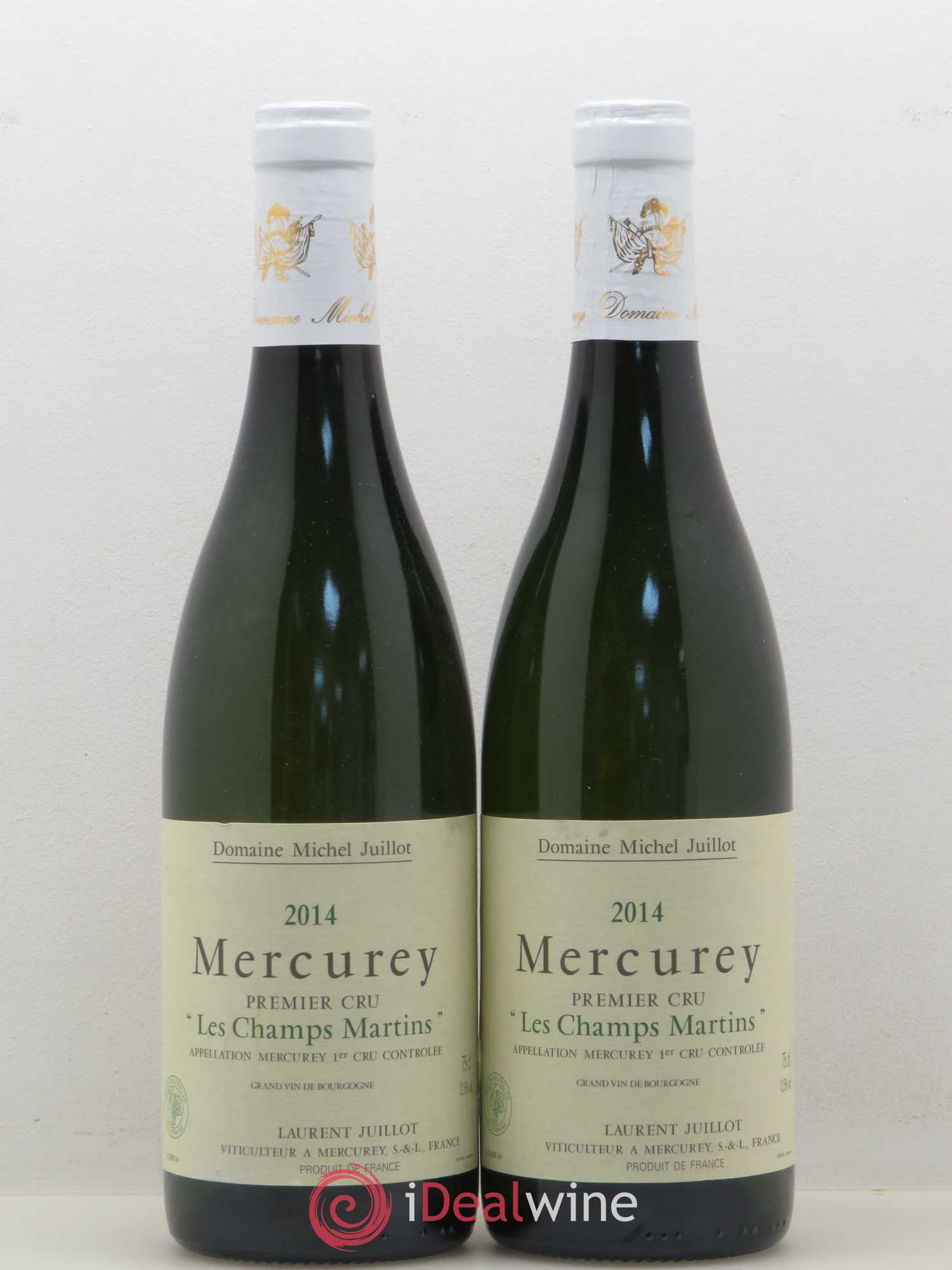 Mercurey 1er Cru Les Champs Martins Michel Juillot (Domaine) (sans prix de réserve) 2014 - Lot de 2 bouteilles - 0