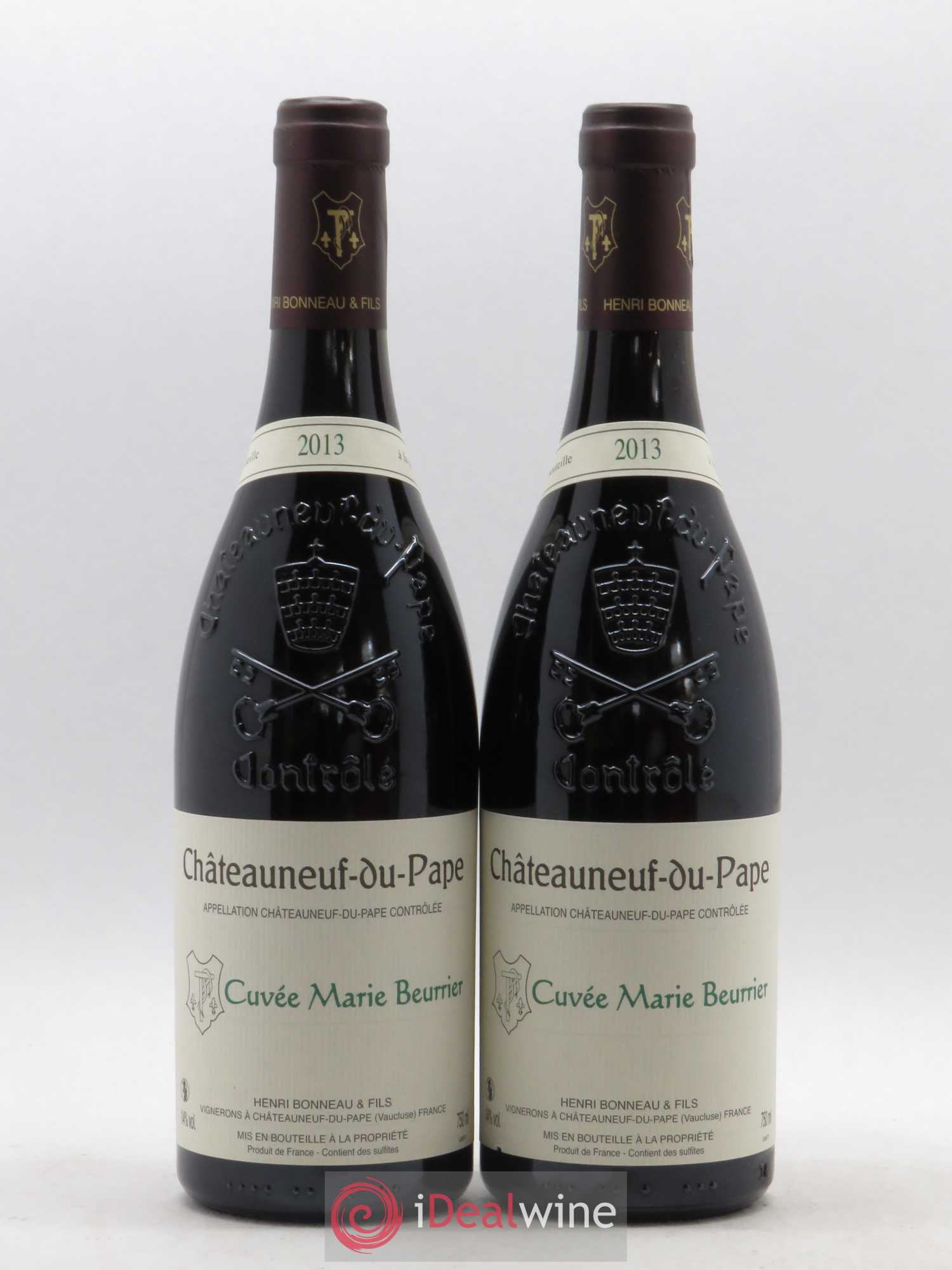Châteauneuf-du-Pape Marie Beurrier Henri Bonneau & Fils 2013 - Lot de 2 bouteilles - 0