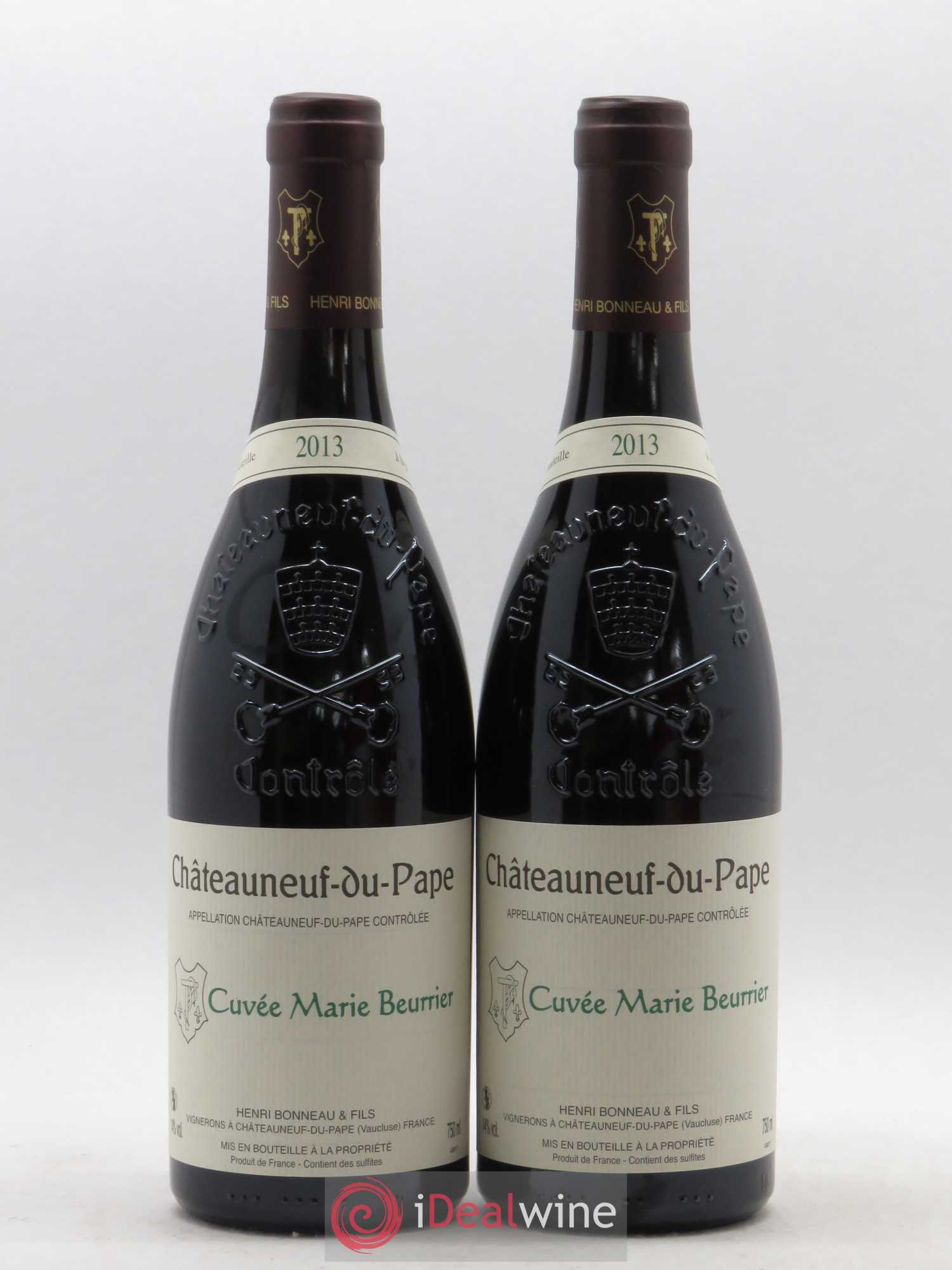Châteauneuf-du-Pape Marie Beurrier Henri Bonneau & Fils 2013 - Lot de 2 bouteilles - 0