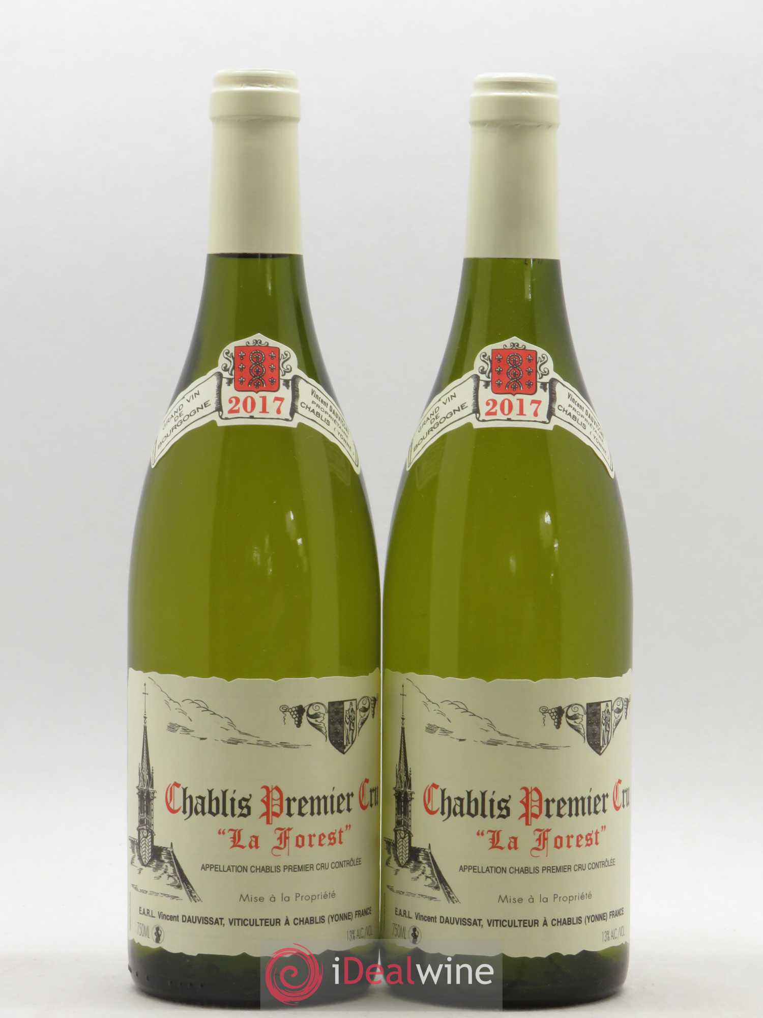 Chablis 1er Cru La Forest Vincent Dauvissat (Domaine) 2017 - Lot de 2 bouteilles - 0