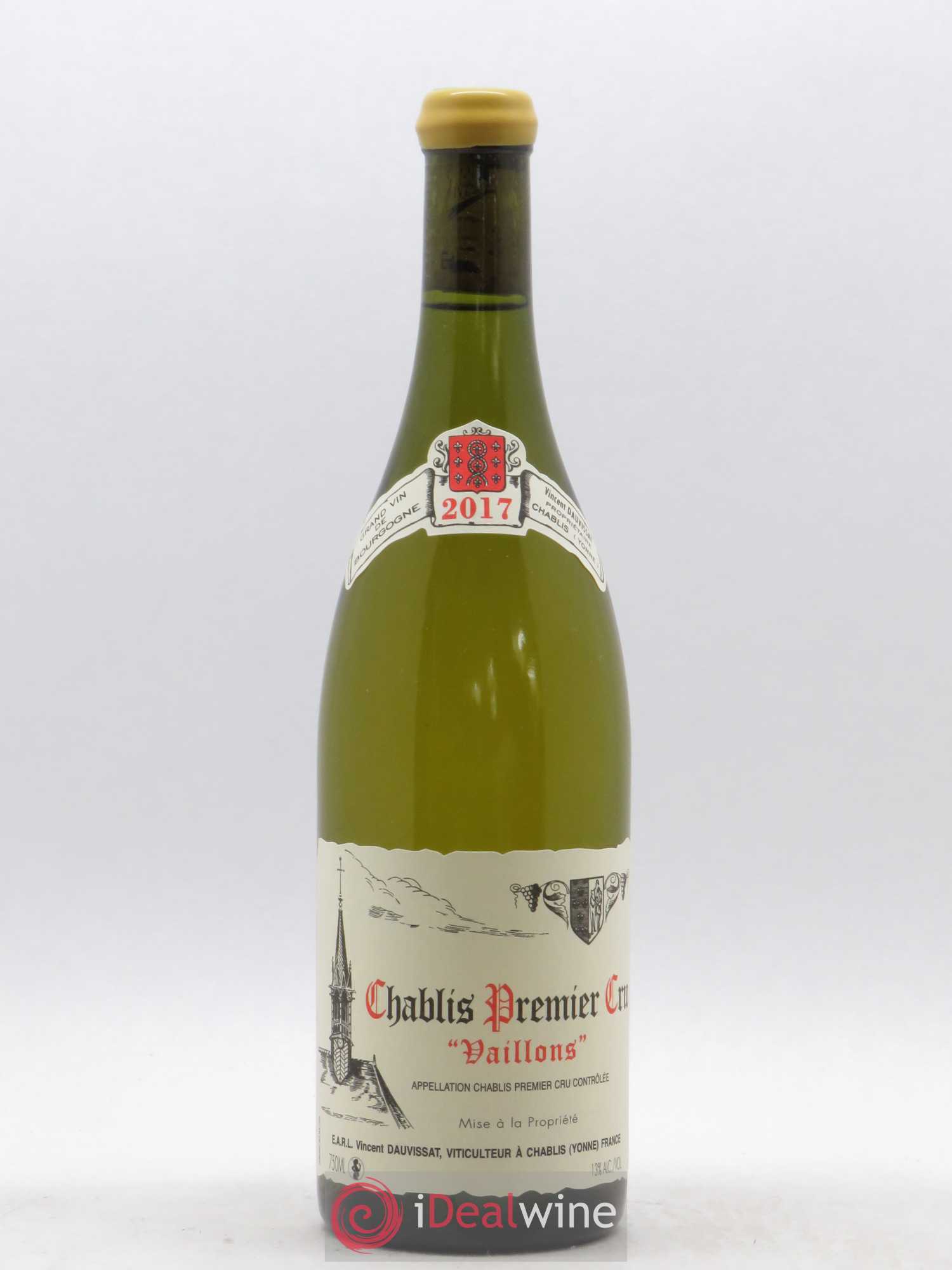 Chablis 1er Cru Vaillons Vincent Dauvissat (Domaine) 2017 - Lot de 1 bouteille - 0