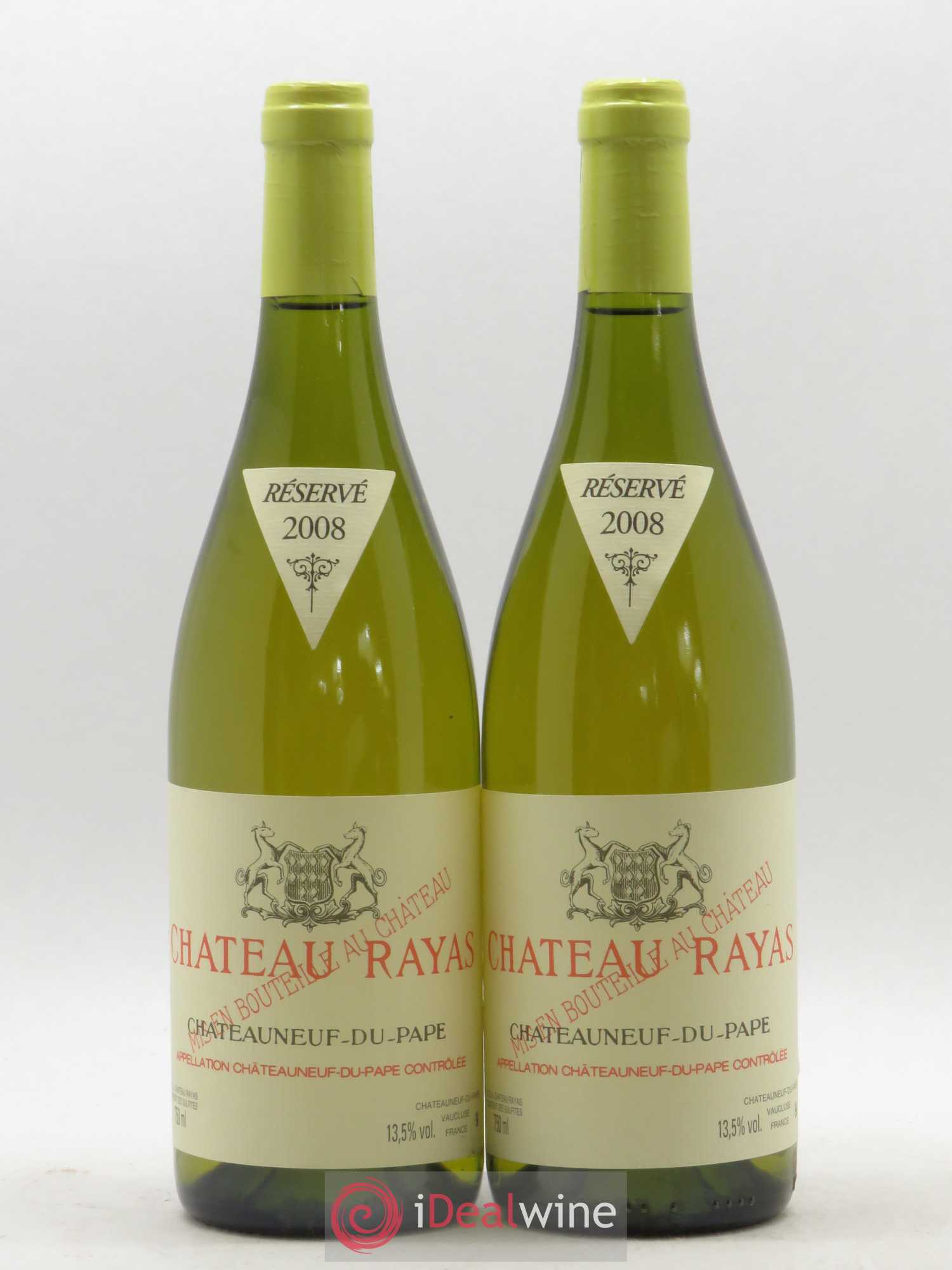 Châteauneuf-du-Pape Château Rayas Emmanuel Reynaud 2008 - Lot de 2 bouteilles - 0