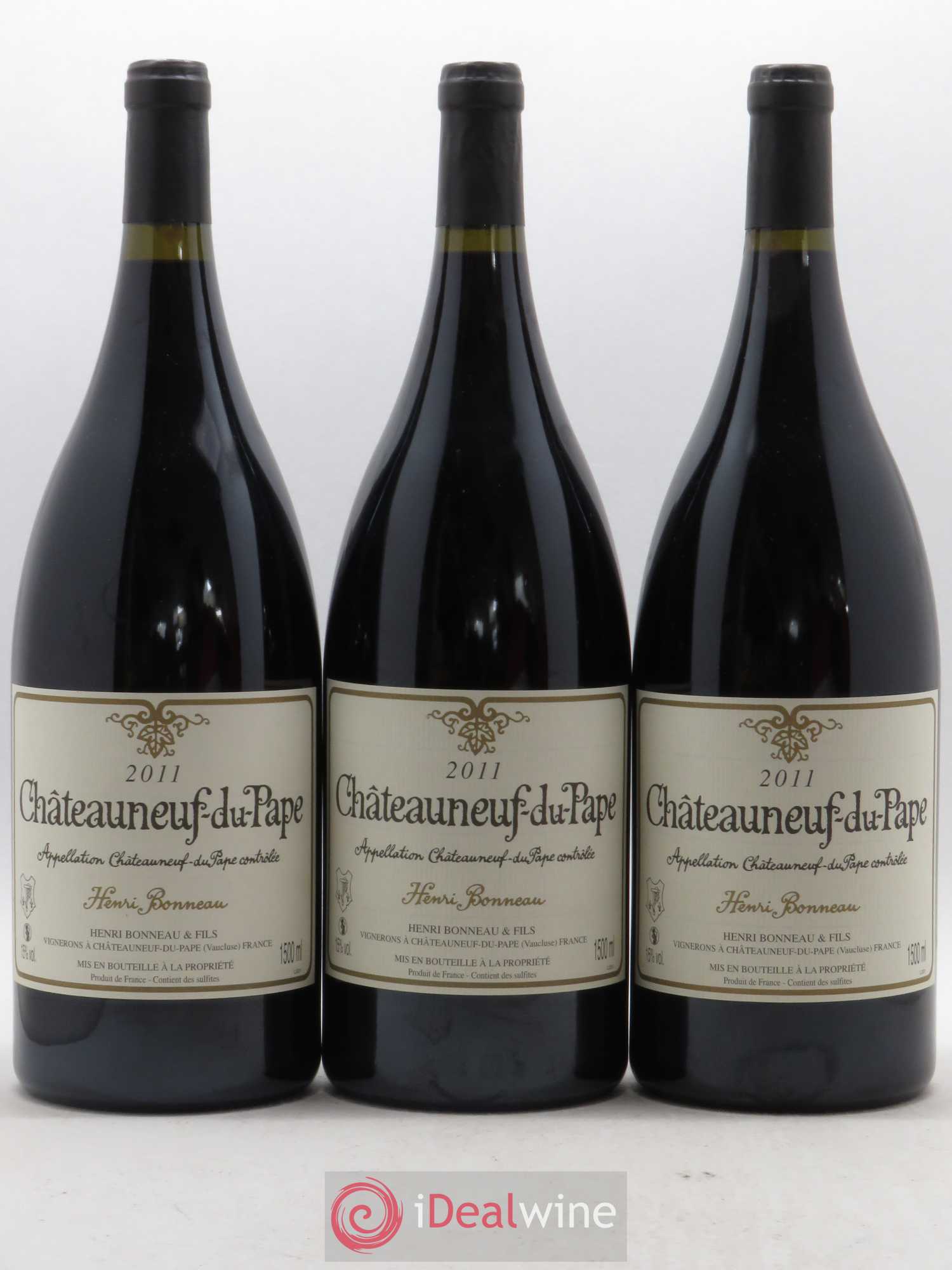 Châteauneuf-du-Pape Henri Bonneau Henri Bonneau & Fils 2011 - Lot de 3 magnums - 0