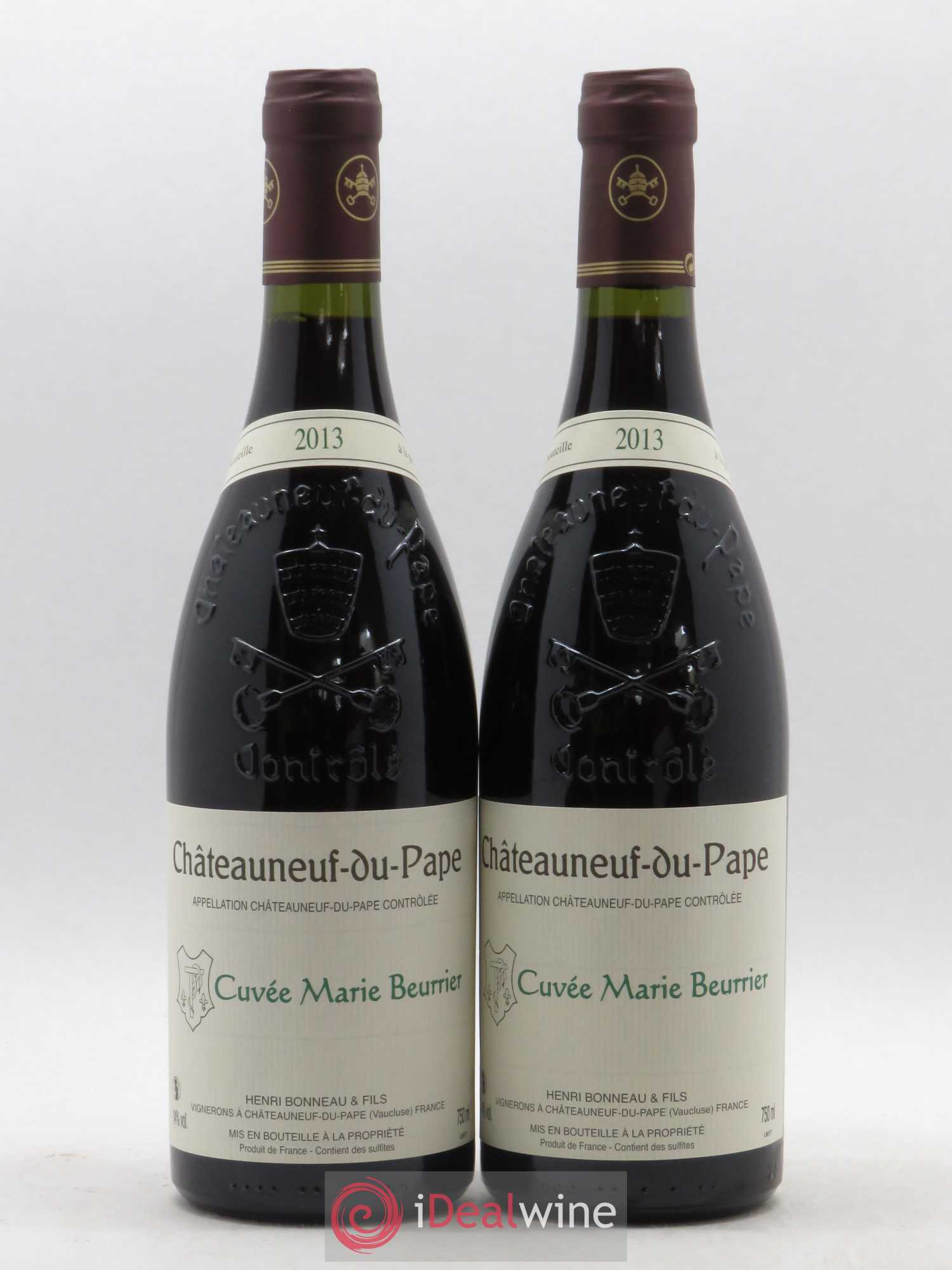 Châteauneuf-du-Pape Marie Beurrier Henri Bonneau & Fils 2013 - Lot de 2 bouteilles - 0