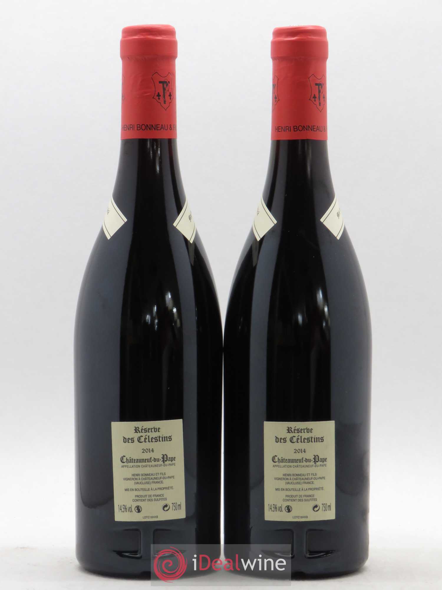 Châteauneuf-du-Pape Réserve des Célestins Henri Bonneau & Fils Hommage à Henri Bonneau 2014 - Lot de 2 bouteilles - 1